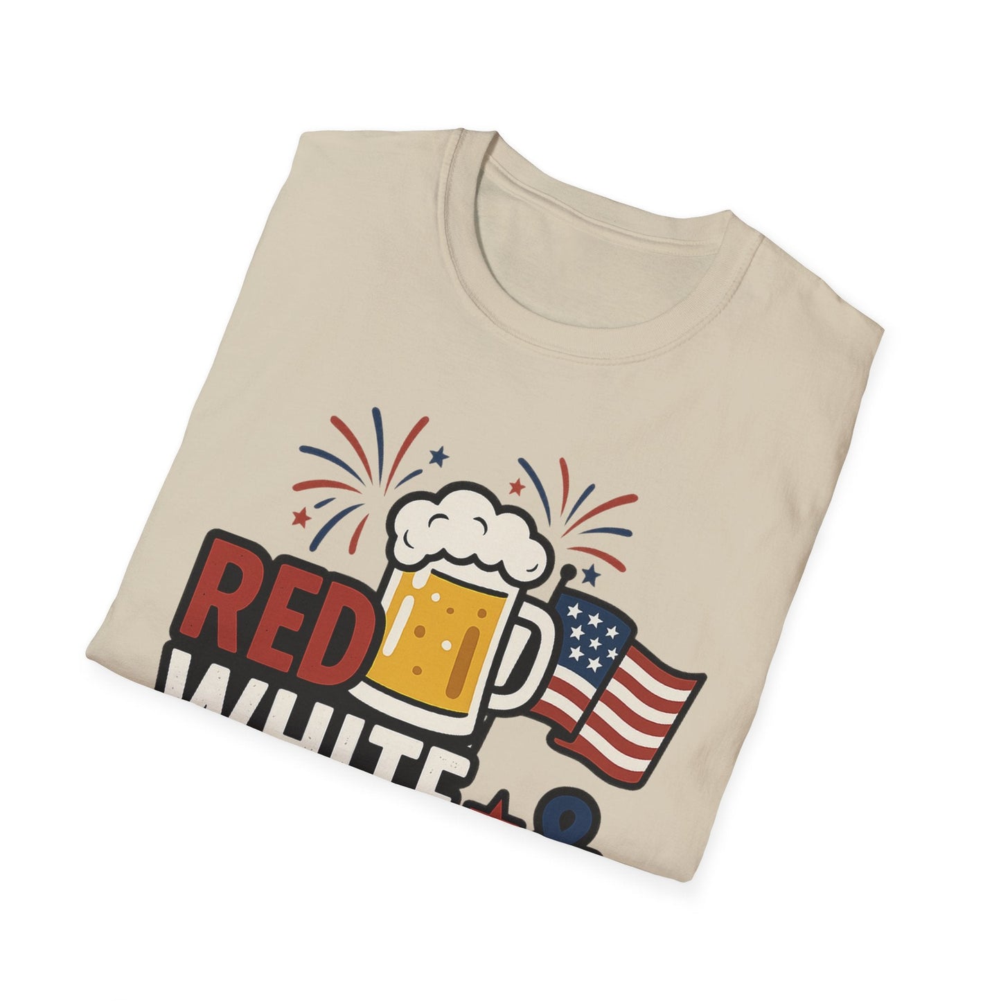 Red, White & Brew T-Shirt - Perfect for BBQs and Celebrations - Shirt Happens Graphics