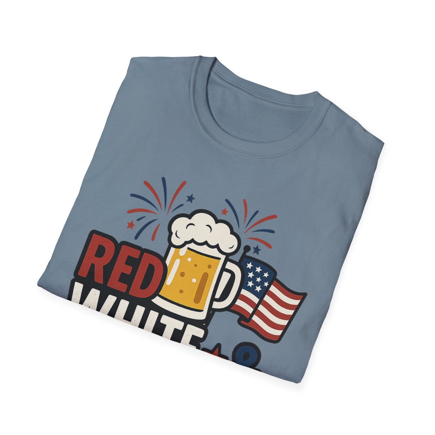 Red, White & Brew T-Shirt - Perfect for BBQs and Celebrations - Shirt Happens Graphics