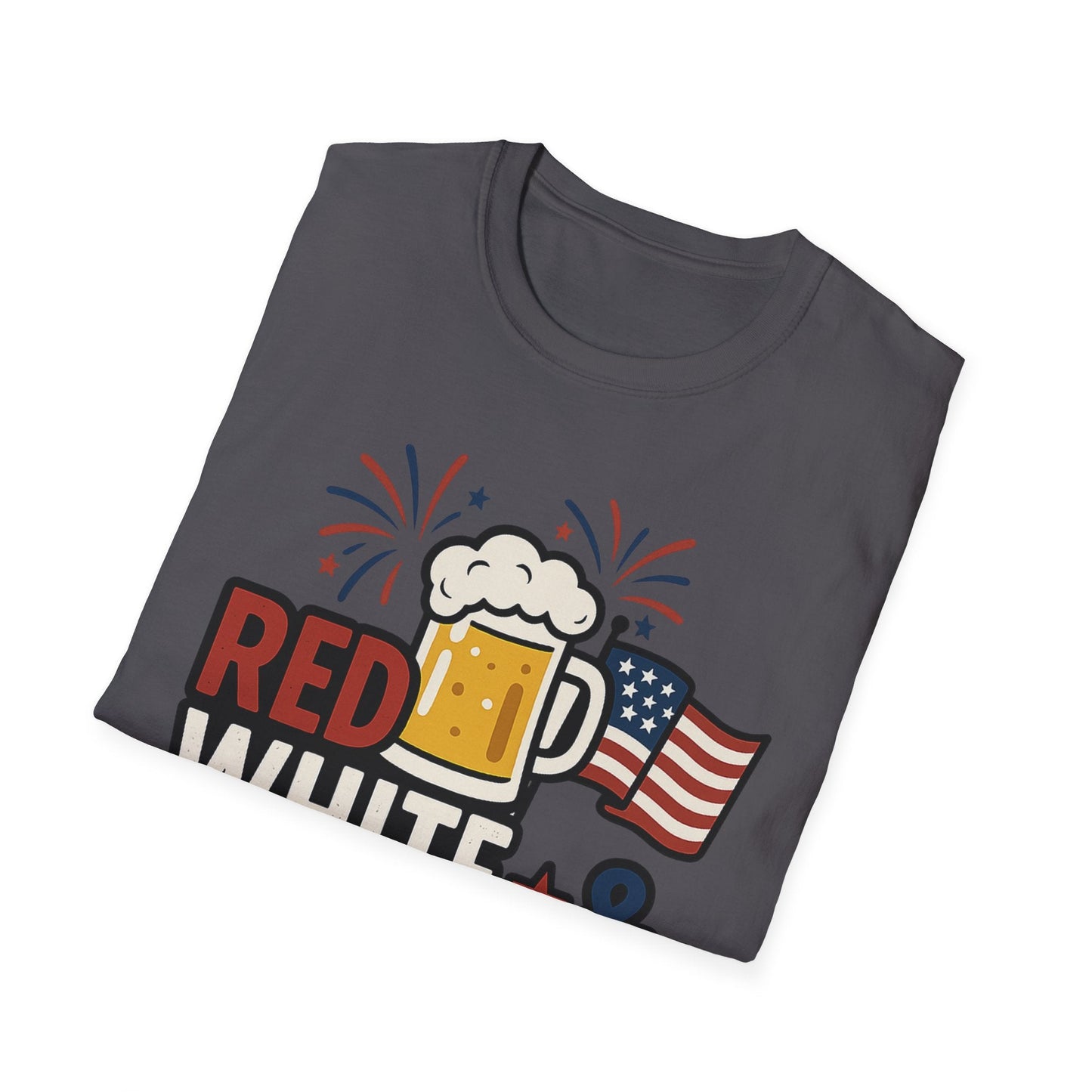 Red, White & Brew T-Shirt - Perfect for BBQs and Celebrations - Shirt Happens Graphics