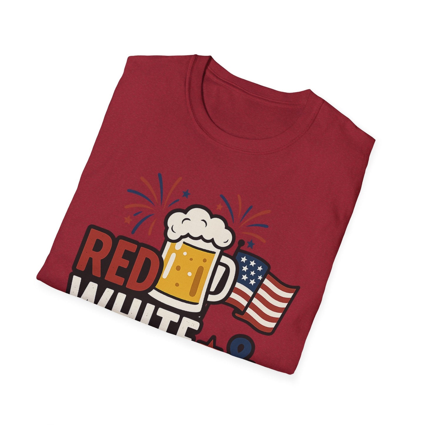 Red, White & Brew T-Shirt - Perfect for BBQs and Celebrations - Shirt Happens Graphics