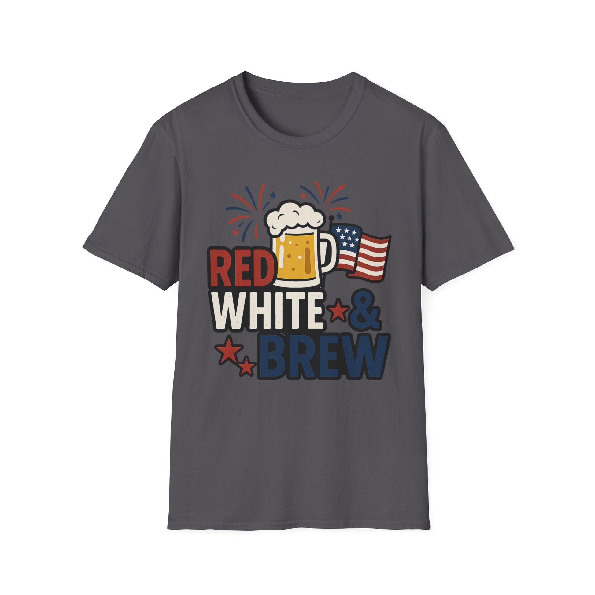 Red, White & Brew T-Shirt - Perfect for BBQs and Celebrations - Shirt Happens Graphics