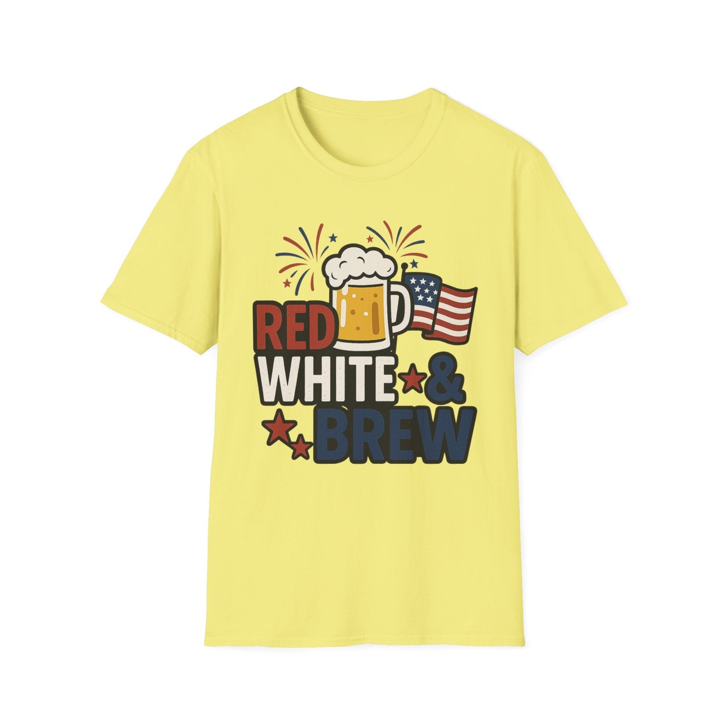 Red, White & Brew T-Shirt - Perfect for BBQs and Celebrations - Shirt Happens Graphics