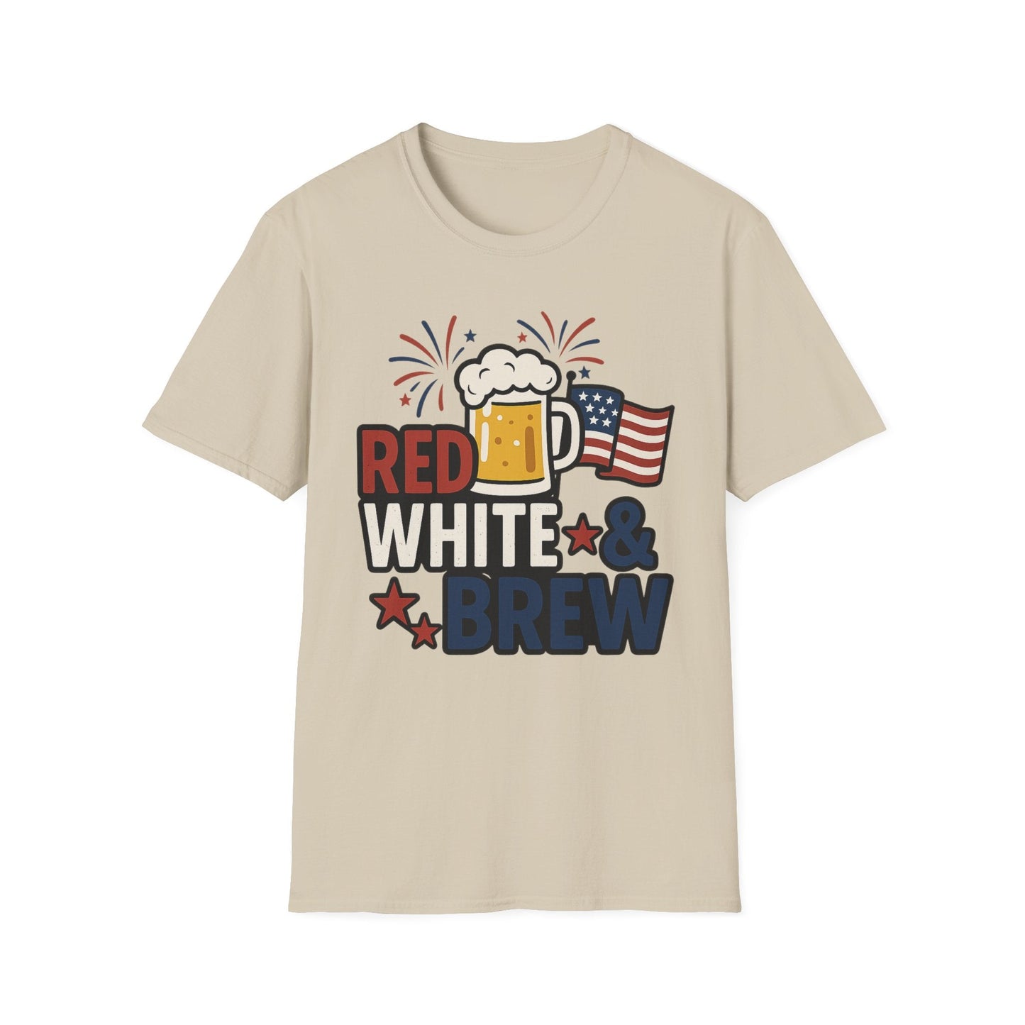Red, White & Brew T-Shirt - Perfect for BBQs and Celebrations - Shirt Happens Graphics