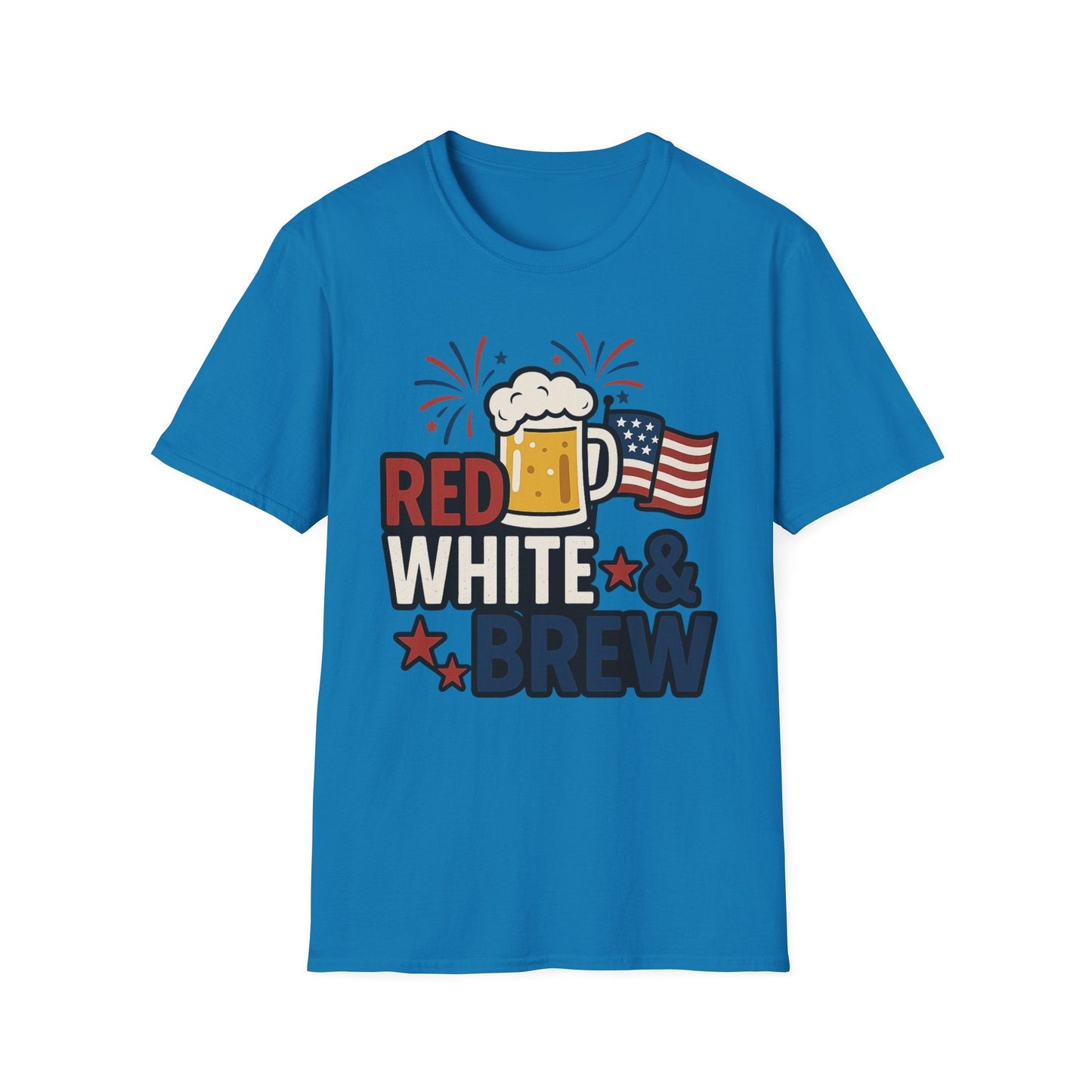 Red, White & Brew T-Shirt - Perfect for BBQs and Celebrations - Shirt Happens Graphics