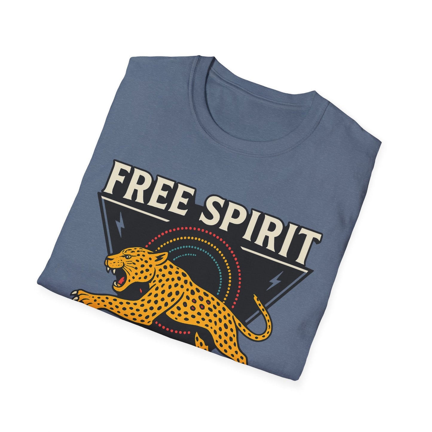 Retro Free Spirit Leopard - Graphic Tee - Shirt Happens Graphics