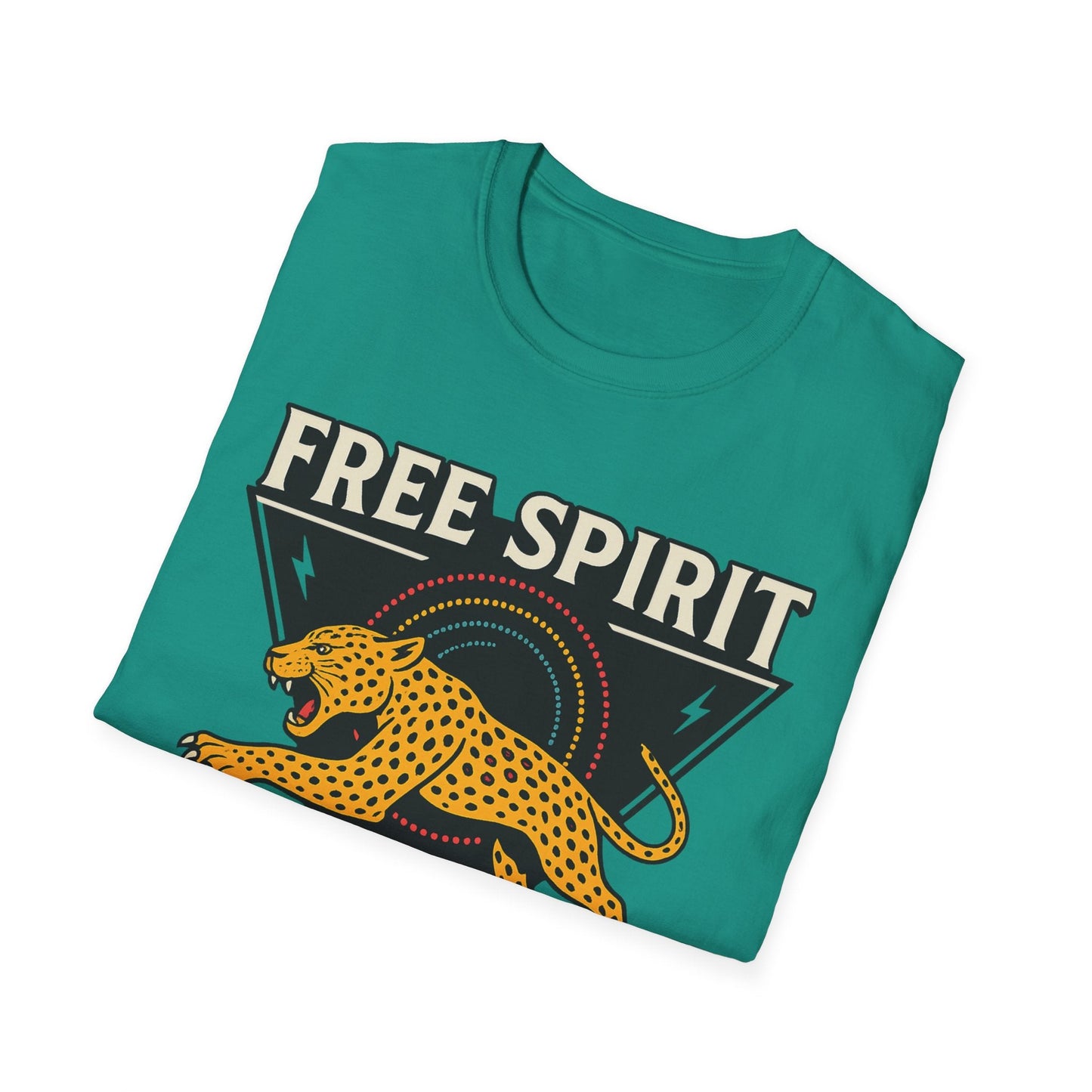 Retro Free Spirit Leopard - Graphic Tee - Shirt Happens Graphics
