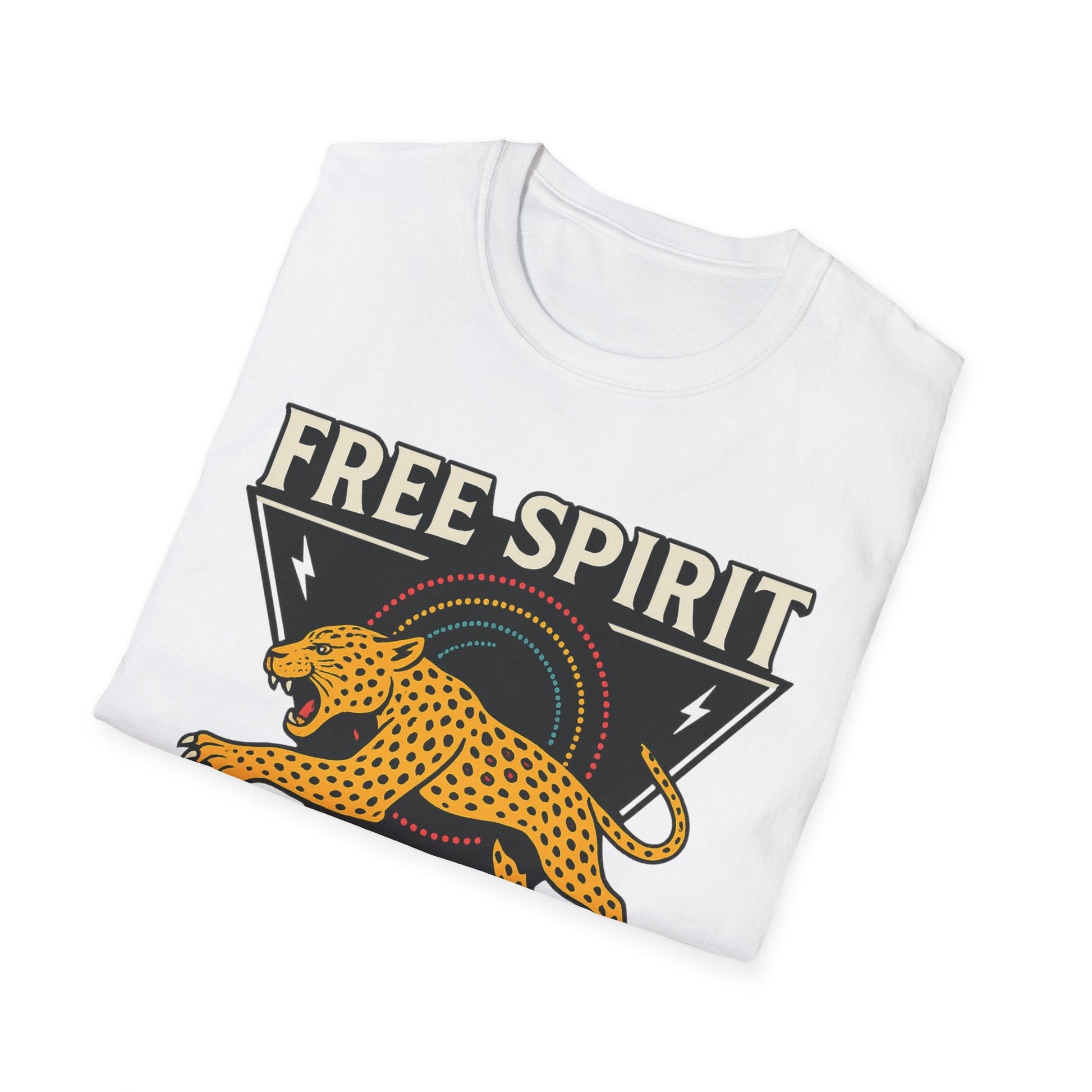 Retro Free Spirit Leopard - Graphic Tee - Shirt Happens Graphics