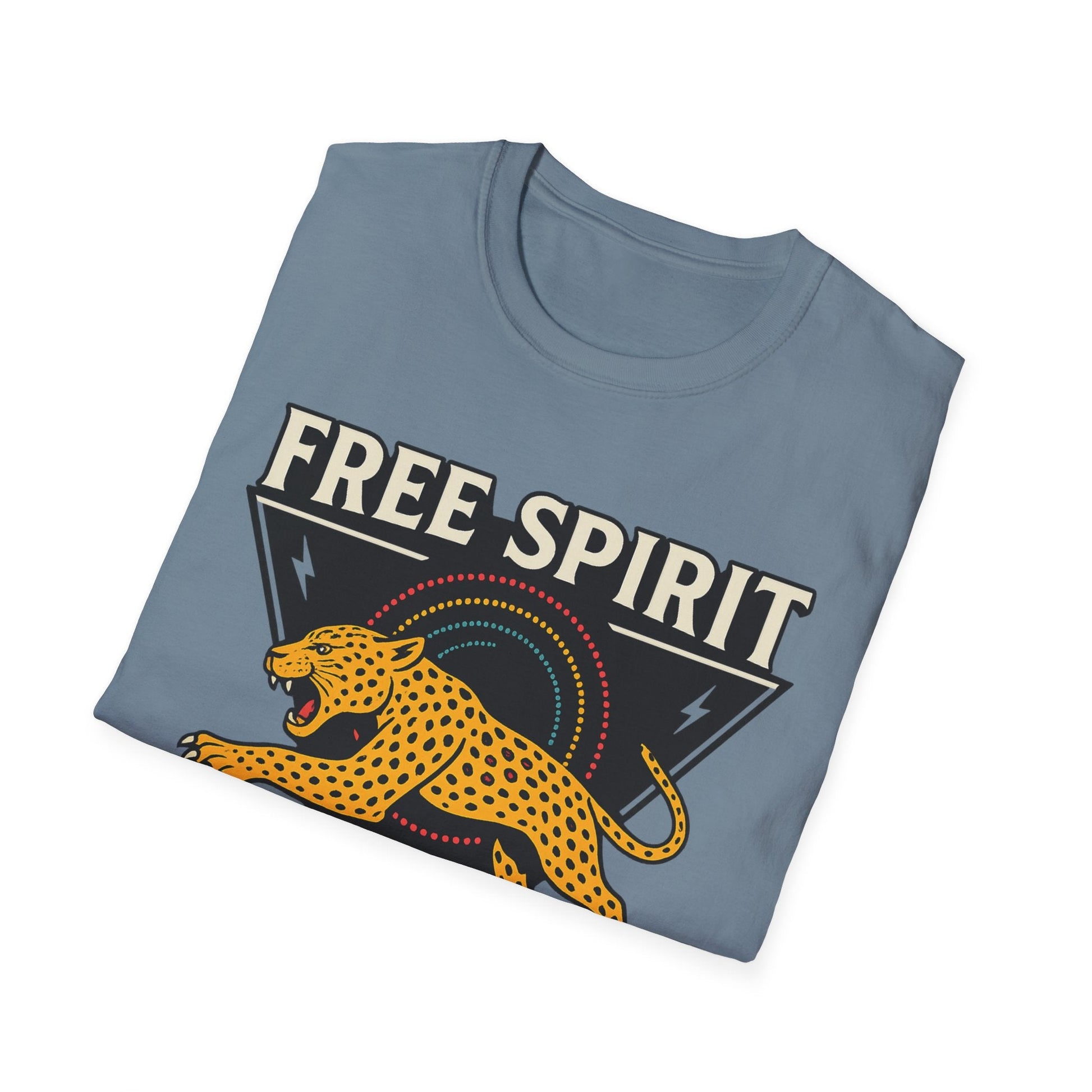 Retro Free Spirit Leopard - Graphic Tee - Shirt Happens Graphics