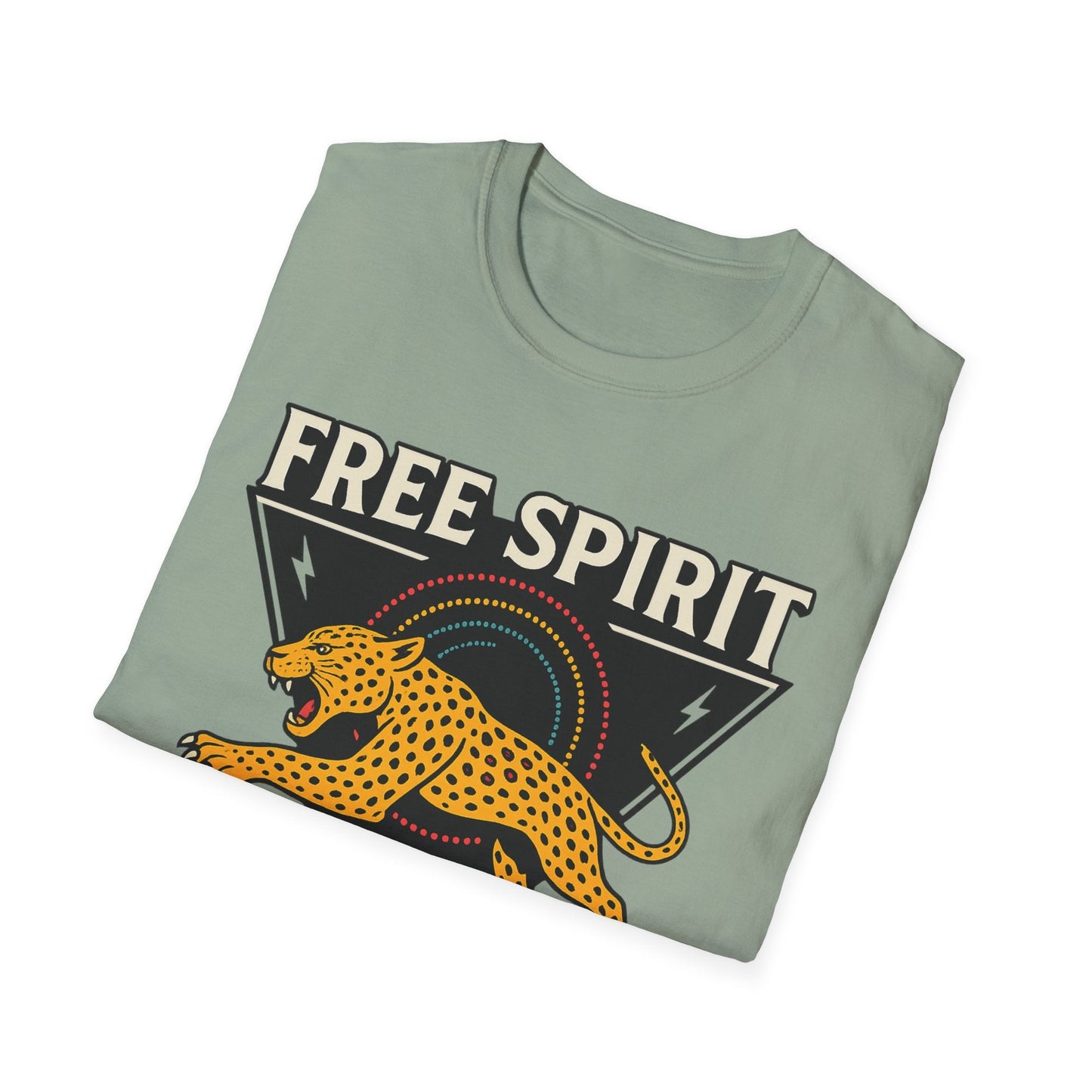 Retro Free Spirit Leopard - Graphic Tee - Shirt Happens Graphics