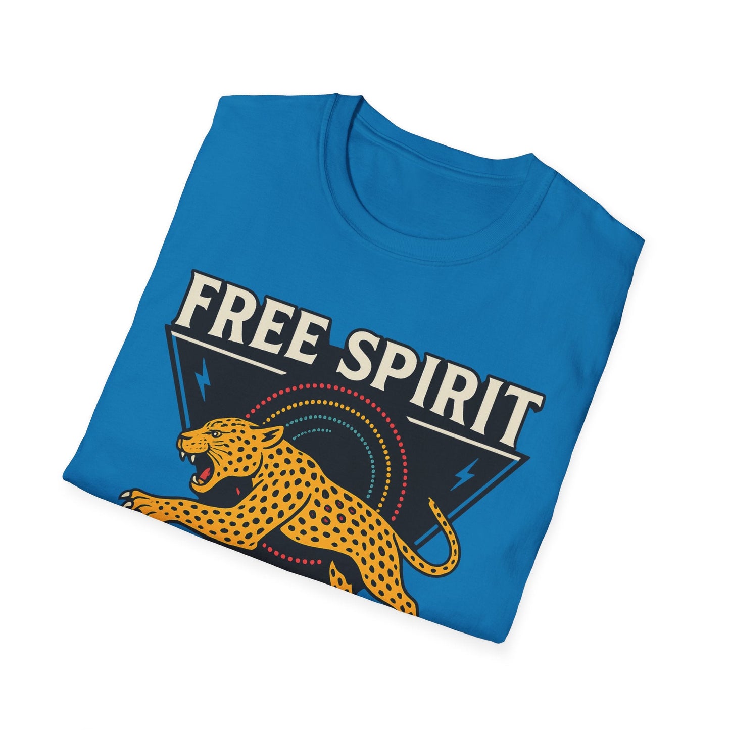 Retro Free Spirit Leopard - Graphic Tee - Shirt Happens Graphics