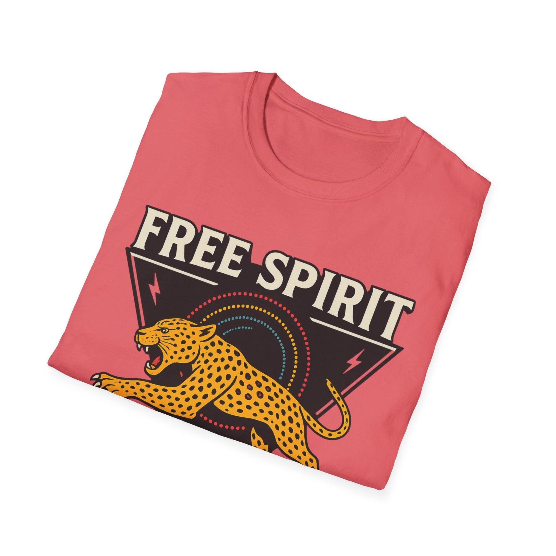 Retro Free Spirit Leopard - Graphic Tee - Shirt Happens Graphics