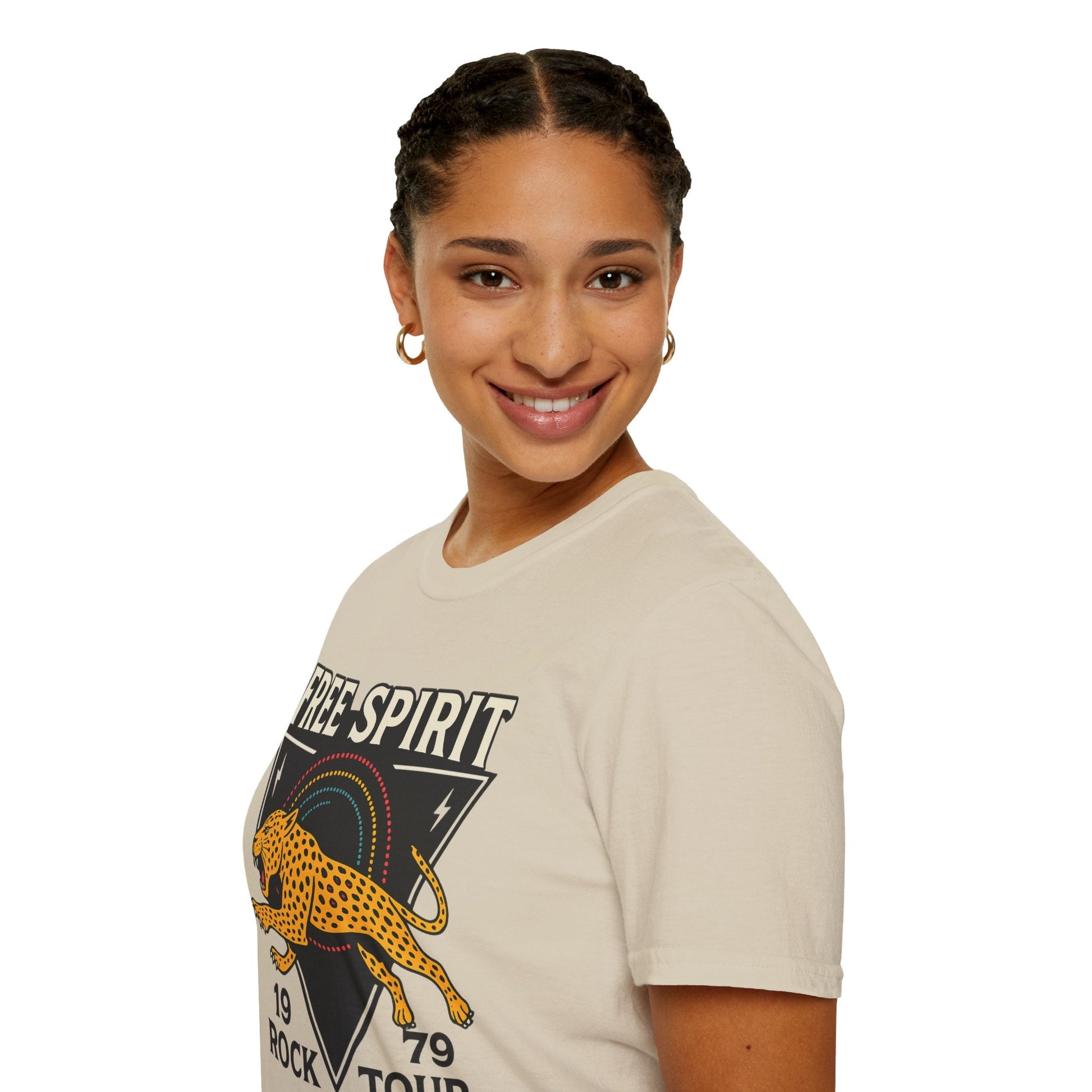Retro Free Spirit Leopard - Graphic Tee - Shirt Happens Graphics