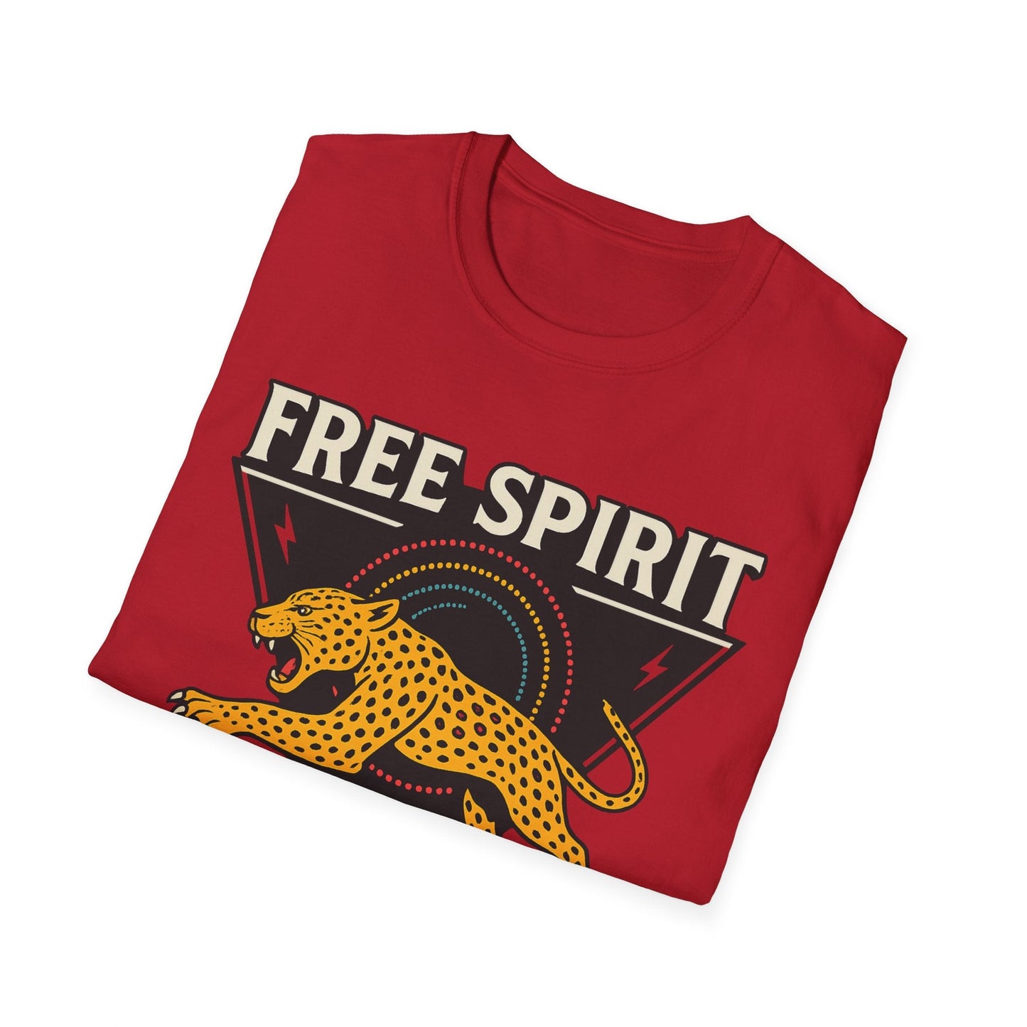 Retro Free Spirit Leopard - Graphic Tee - Shirt Happens Graphics