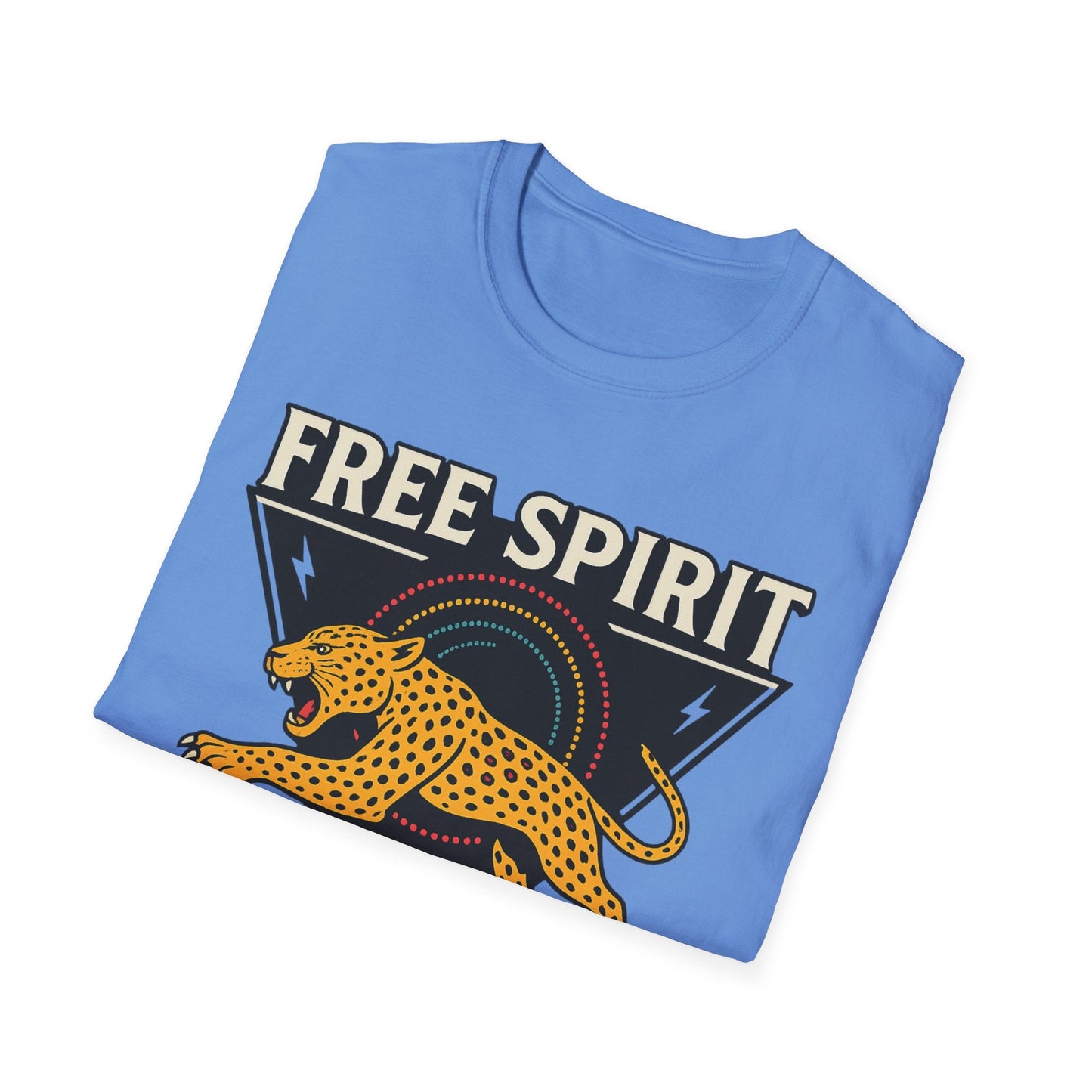 Retro Free Spirit Leopard - Graphic Tee - Shirt Happens Graphics