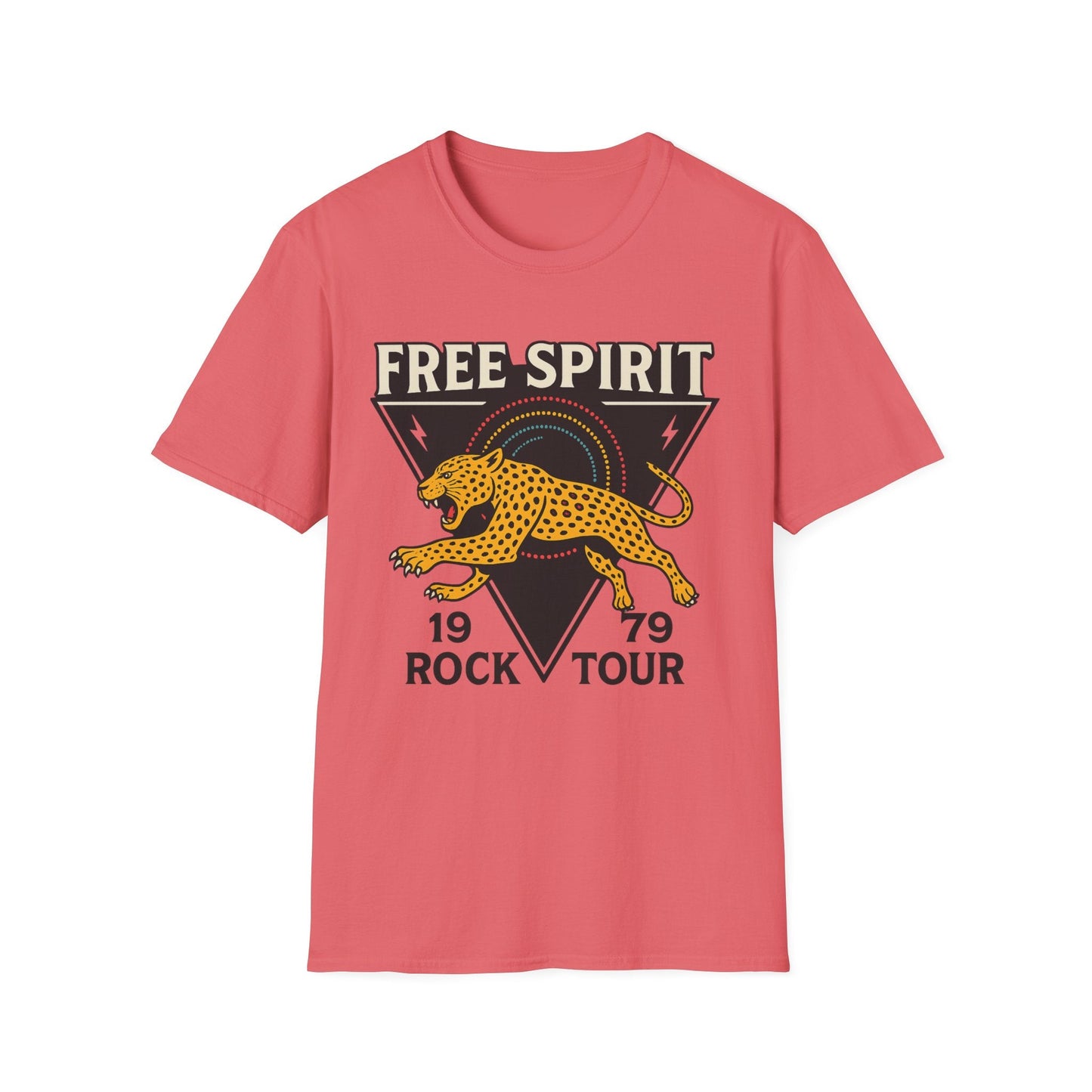 Retro Free Spirit Leopard - Graphic Tee - Shirt Happens Graphics