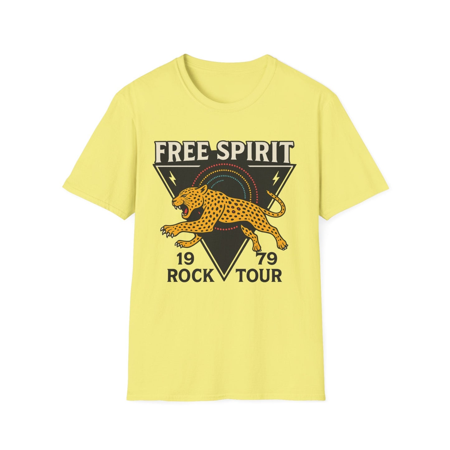 Retro Free Spirit Leopard - Graphic Tee - Shirt Happens Graphics