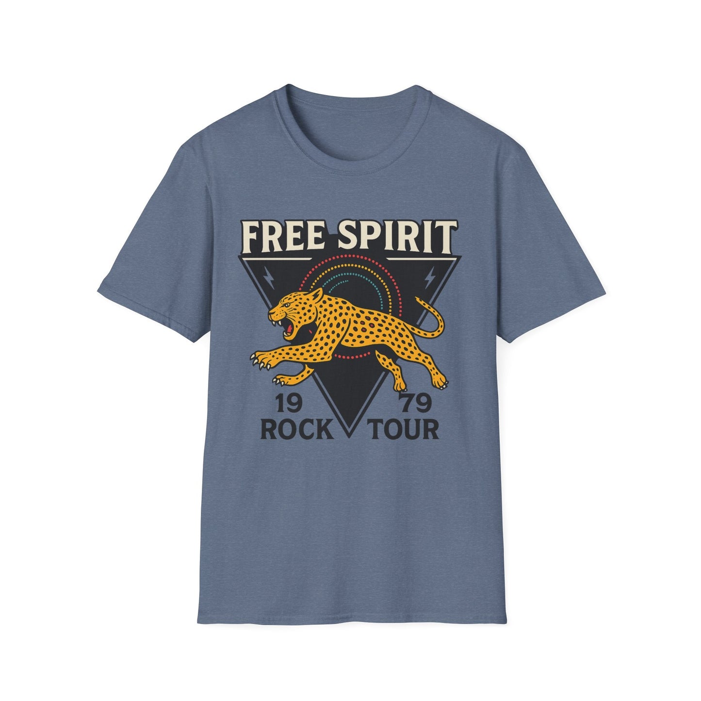Retro Free Spirit Leopard - Graphic Tee - Shirt Happens Graphics