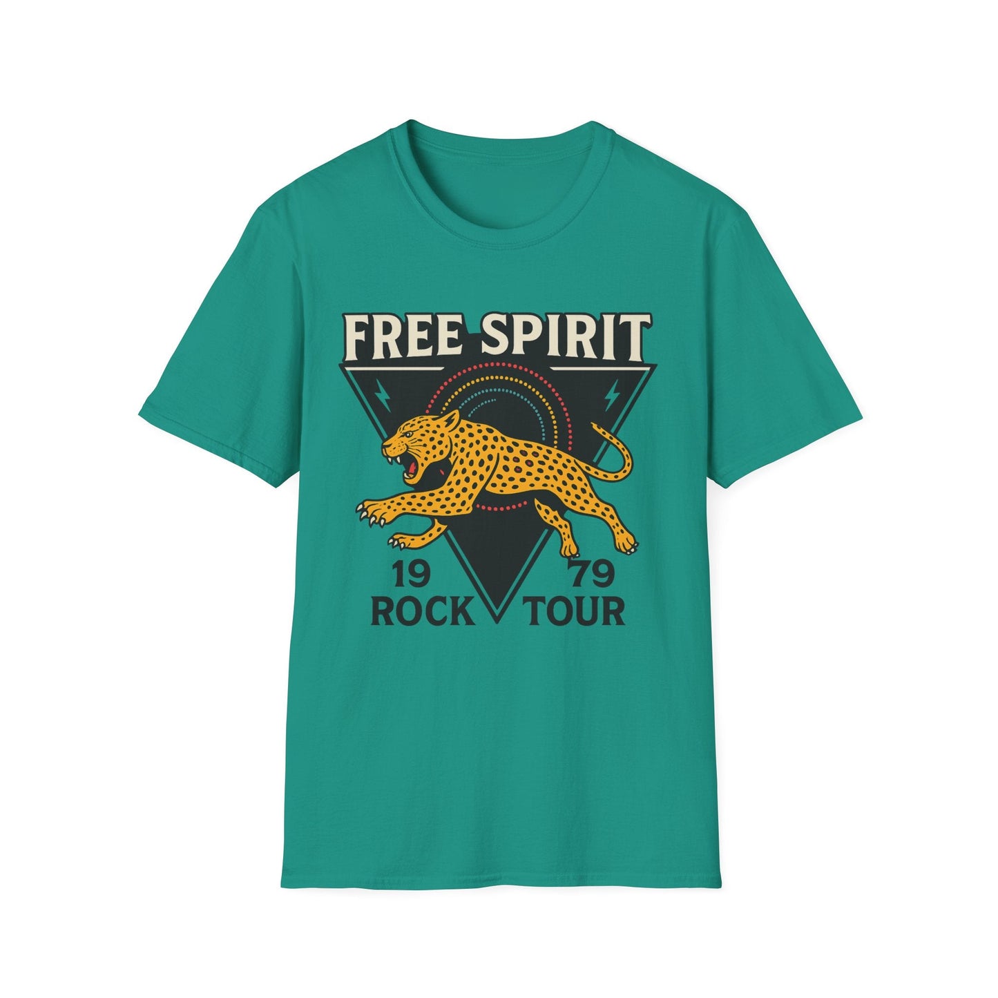 Retro Free Spirit Leopard - Graphic Tee - Shirt Happens Graphics
