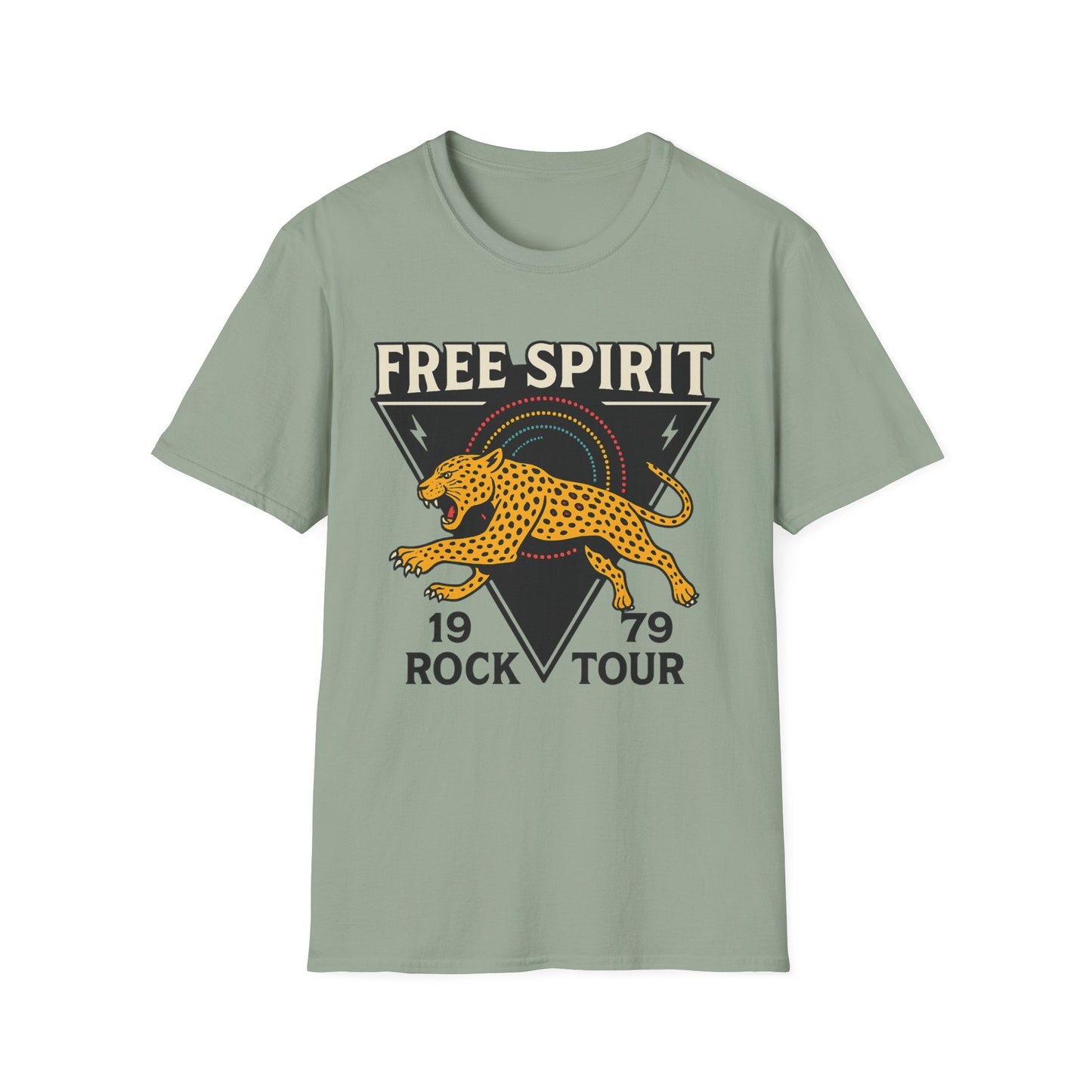 Retro Free Spirit Leopard - Graphic Tee - Shirt Happens Graphics