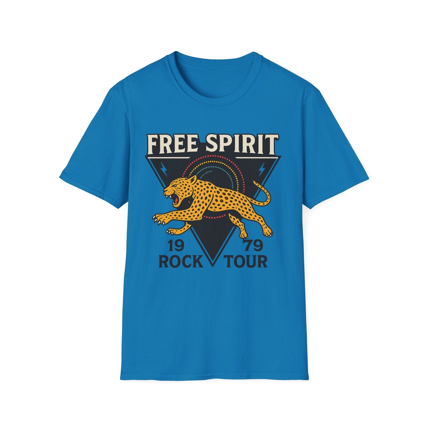 Retro Free Spirit Leopard - Graphic Tee - Shirt Happens Graphics