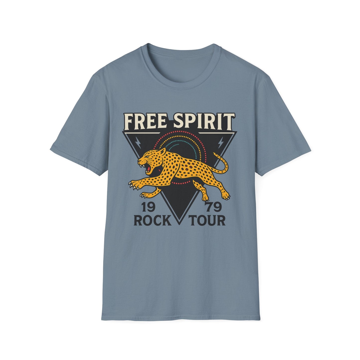 Retro Free Spirit Leopard - Graphic Tee - Shirt Happens Graphics