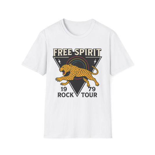 Retro Free Spirit Leopard - Graphic Tee - Shirt Happens Graphics