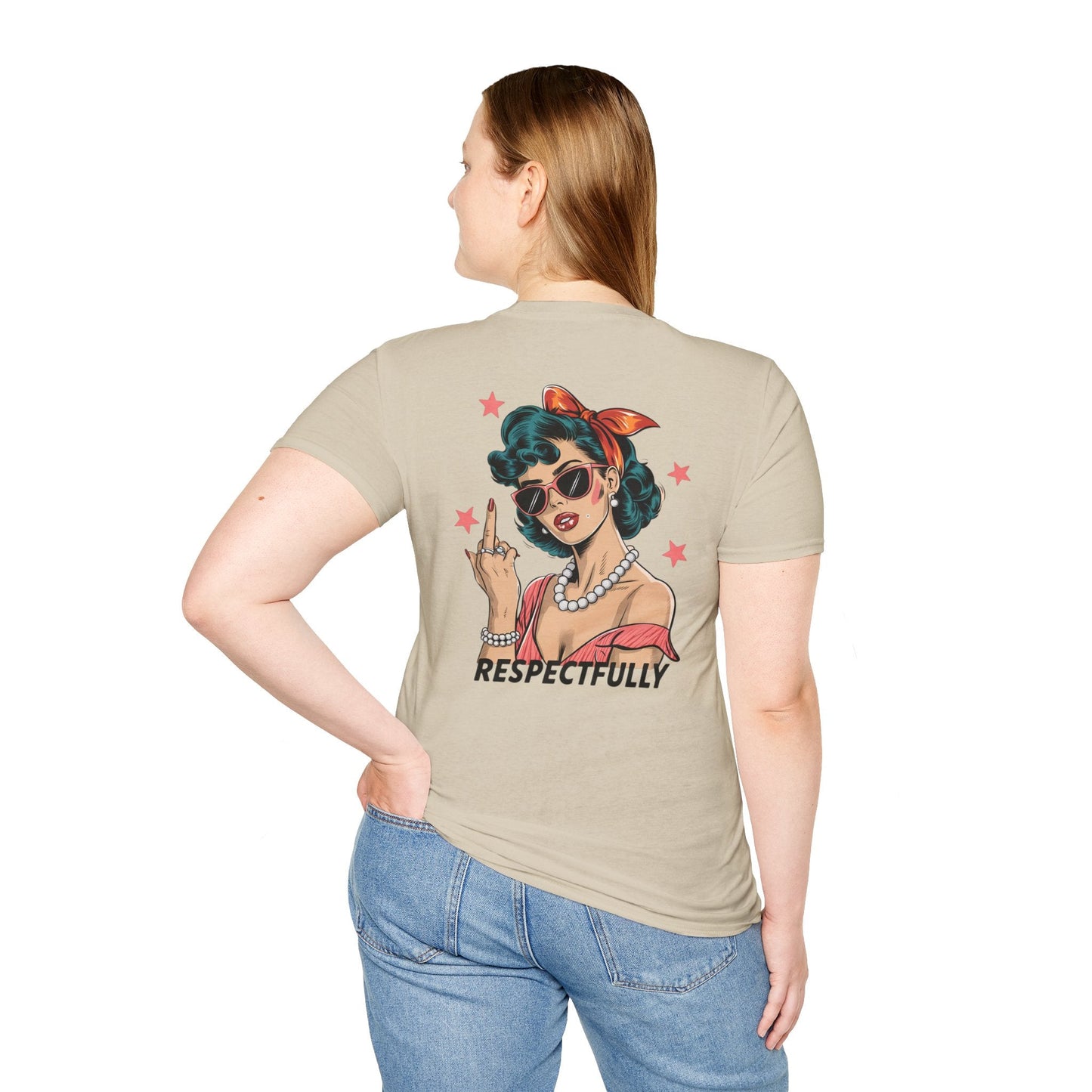 Retro Graphic Tees - Respectfully Statement Shirt - Shirt Happens Graphics