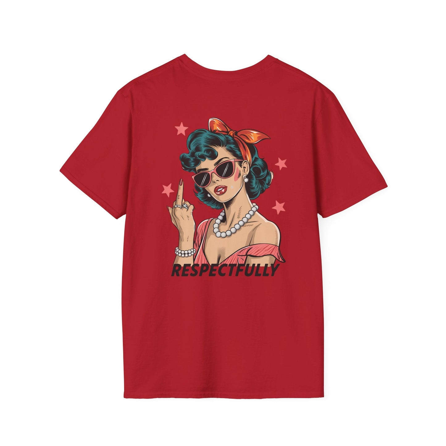 Retro Graphic Tees - Respectfully Statement Shirt - Shirt Happens Graphics
