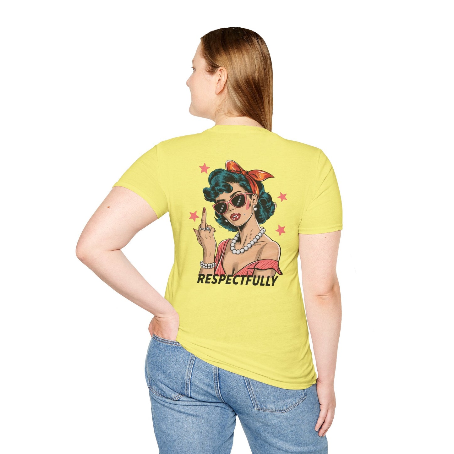 Retro Graphic Tees - Respectfully Statement Shirt - Shirt Happens Graphics