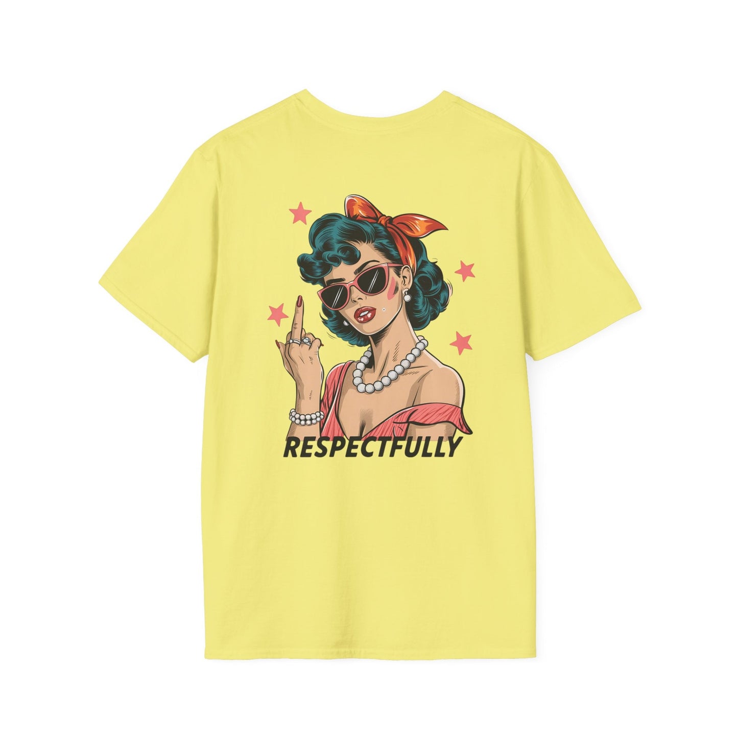 Retro Graphic Tees - Respectfully Statement Shirt - Shirt Happens Graphics