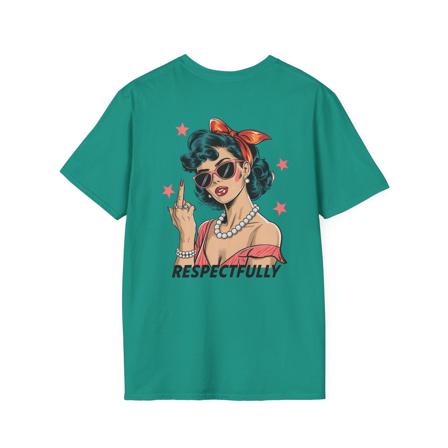 Retro Graphic Tees - Respectfully Statement Shirt - Shirt Happens Graphics