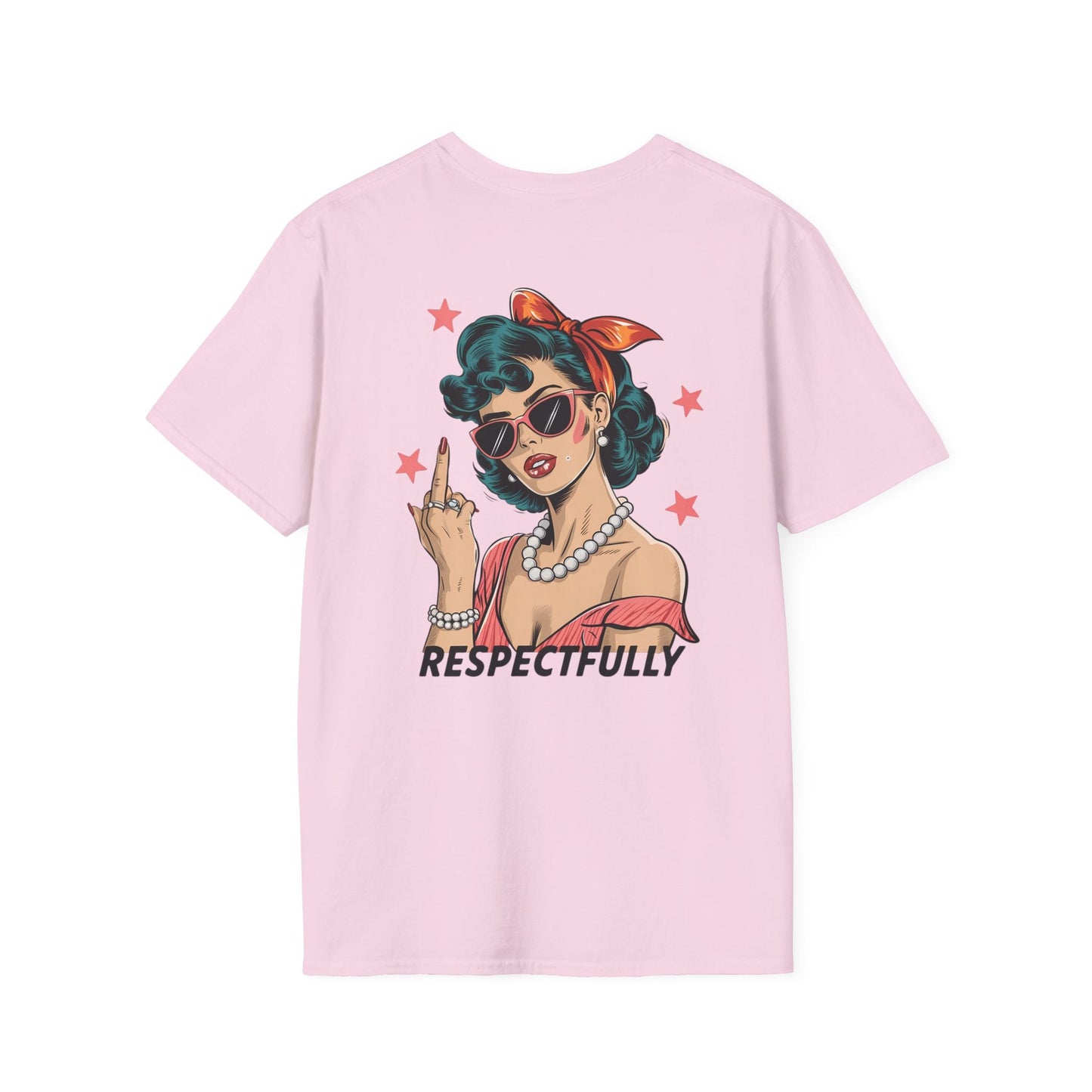 Retro Graphic Tees - Respectfully Statement Shirt - Shirt Happens Graphics