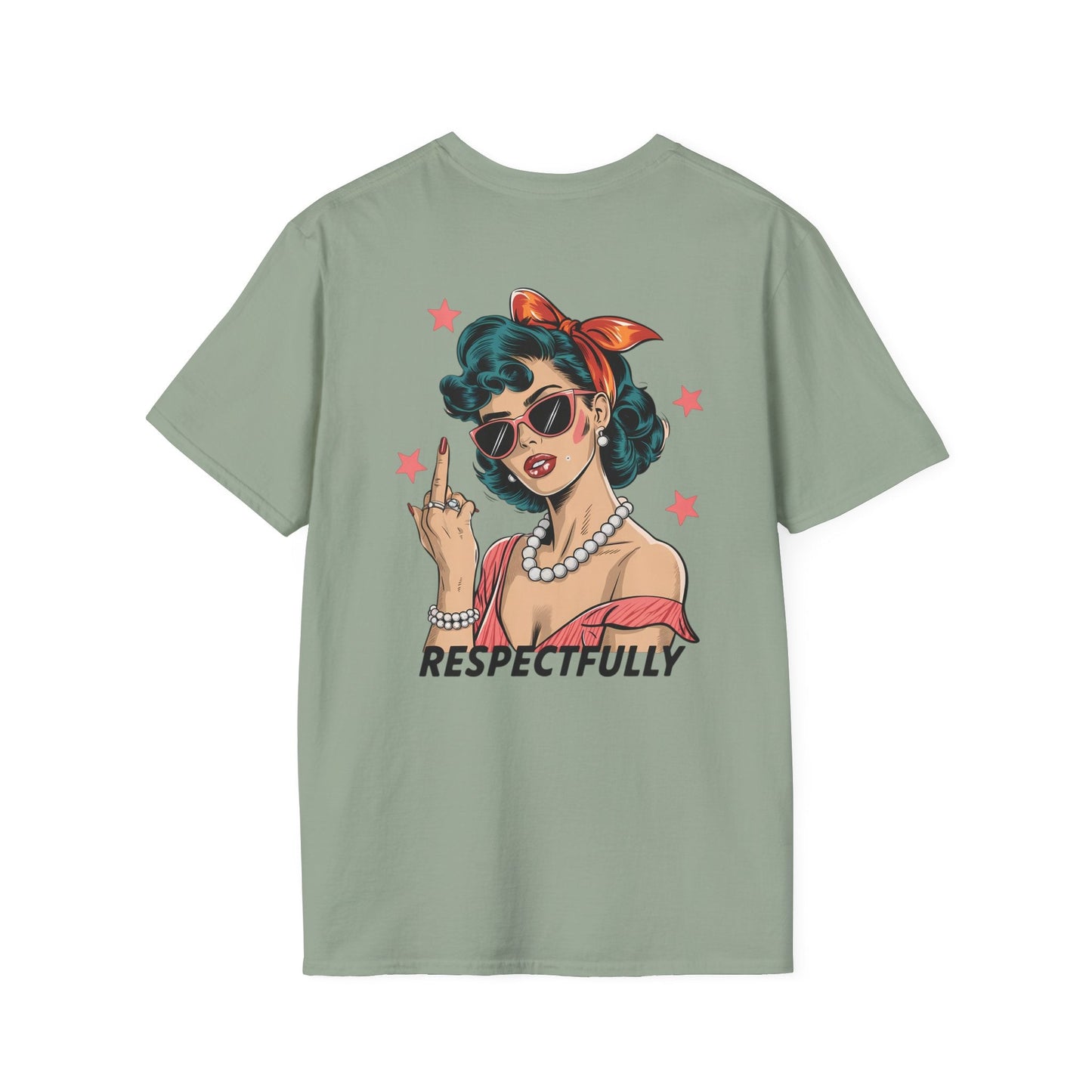 Retro Graphic Tees - Respectfully Statement Shirt - Shirt Happens Graphics