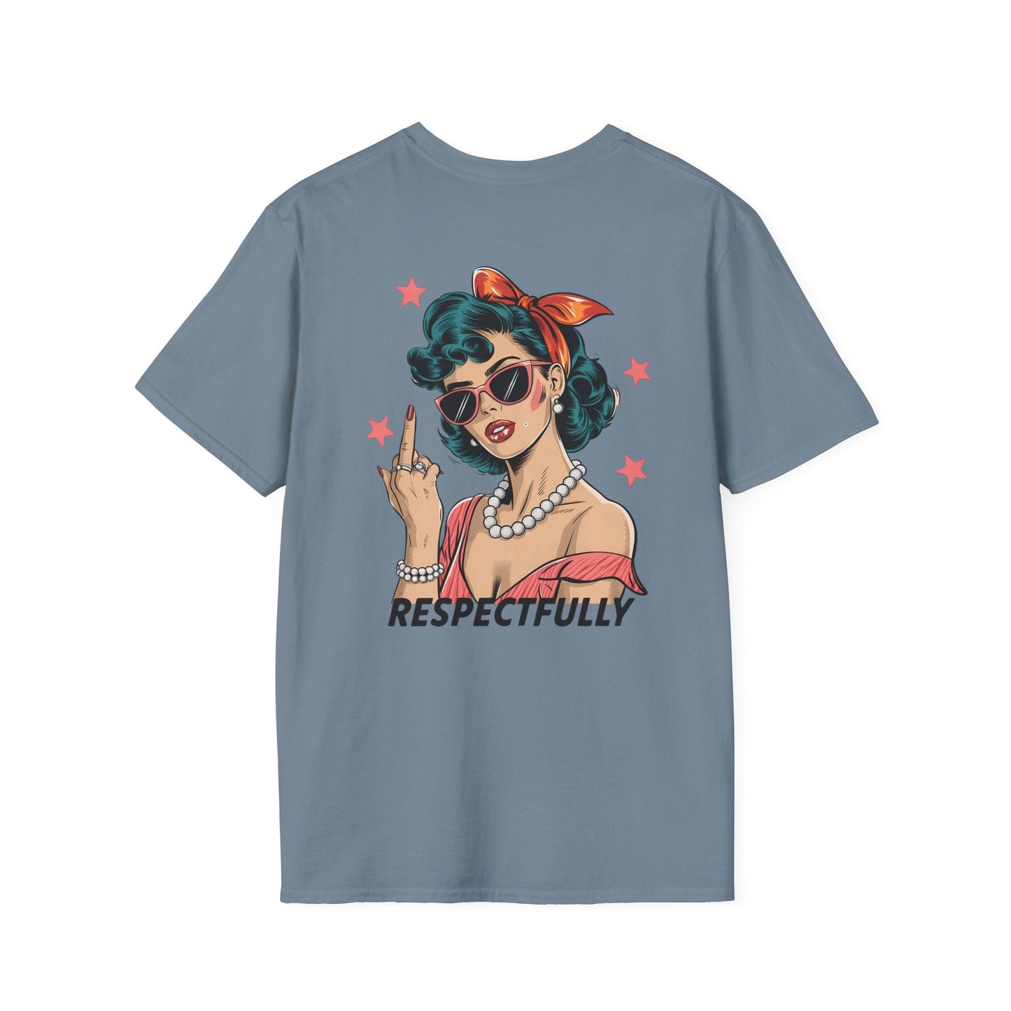 Retro Graphic Tees - Respectfully Statement Shirt - Shirt Happens Graphics