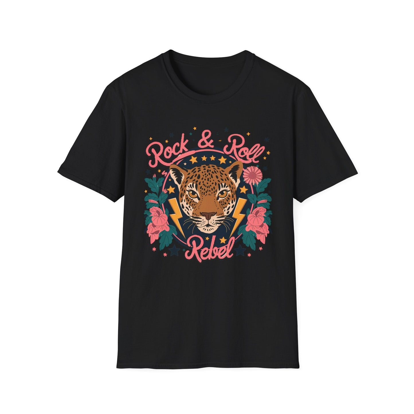 Rock & Roll Rebel - Bold Graphic Tee - Shirt Happens Graphics