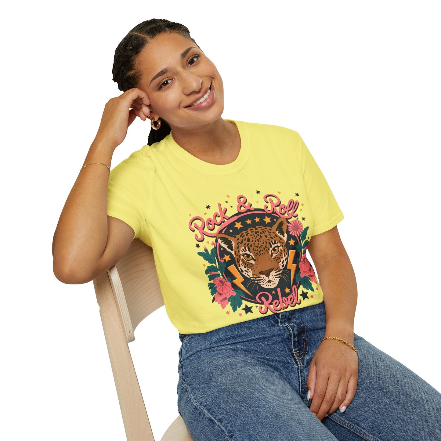 Rock & Roll Rebel - Bold Graphic Tee - Shirt Happens Graphics