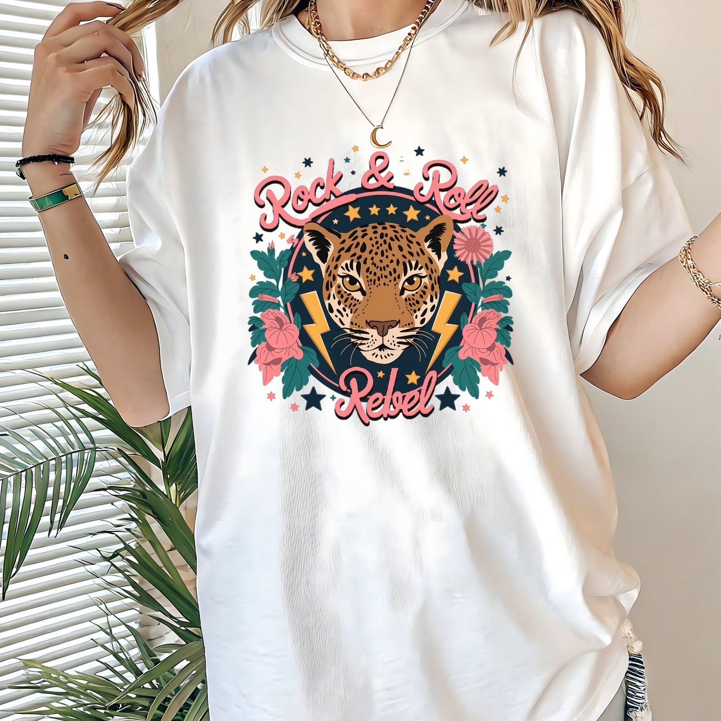 Rock & Roll Rebel - Bold Graphic Tee - Shirt Happens Graphics
