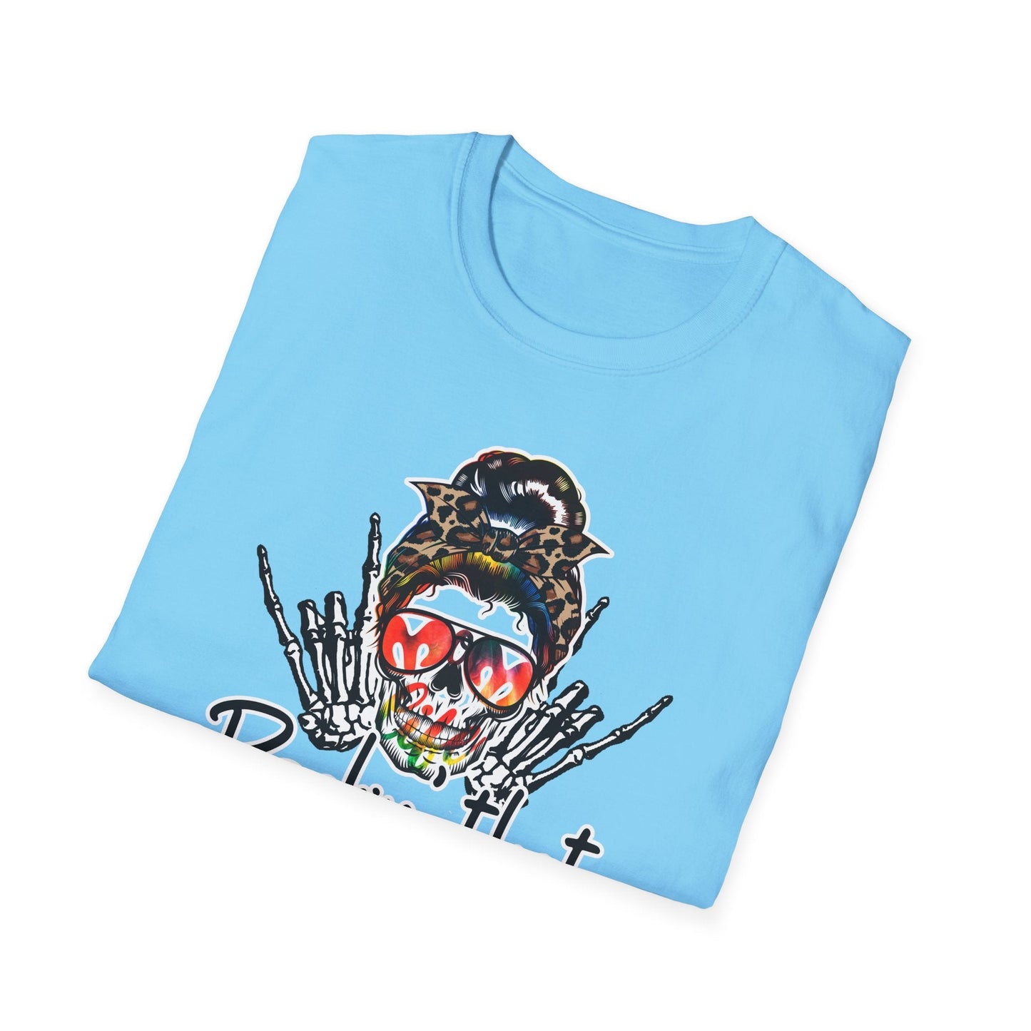 Rockin' That Mom Life Unisex T-Shirt, Gift for Moms, Fun Casual Wear, Mother's Day Top, Cool Graphic Tee - Shirt Happens Graphics