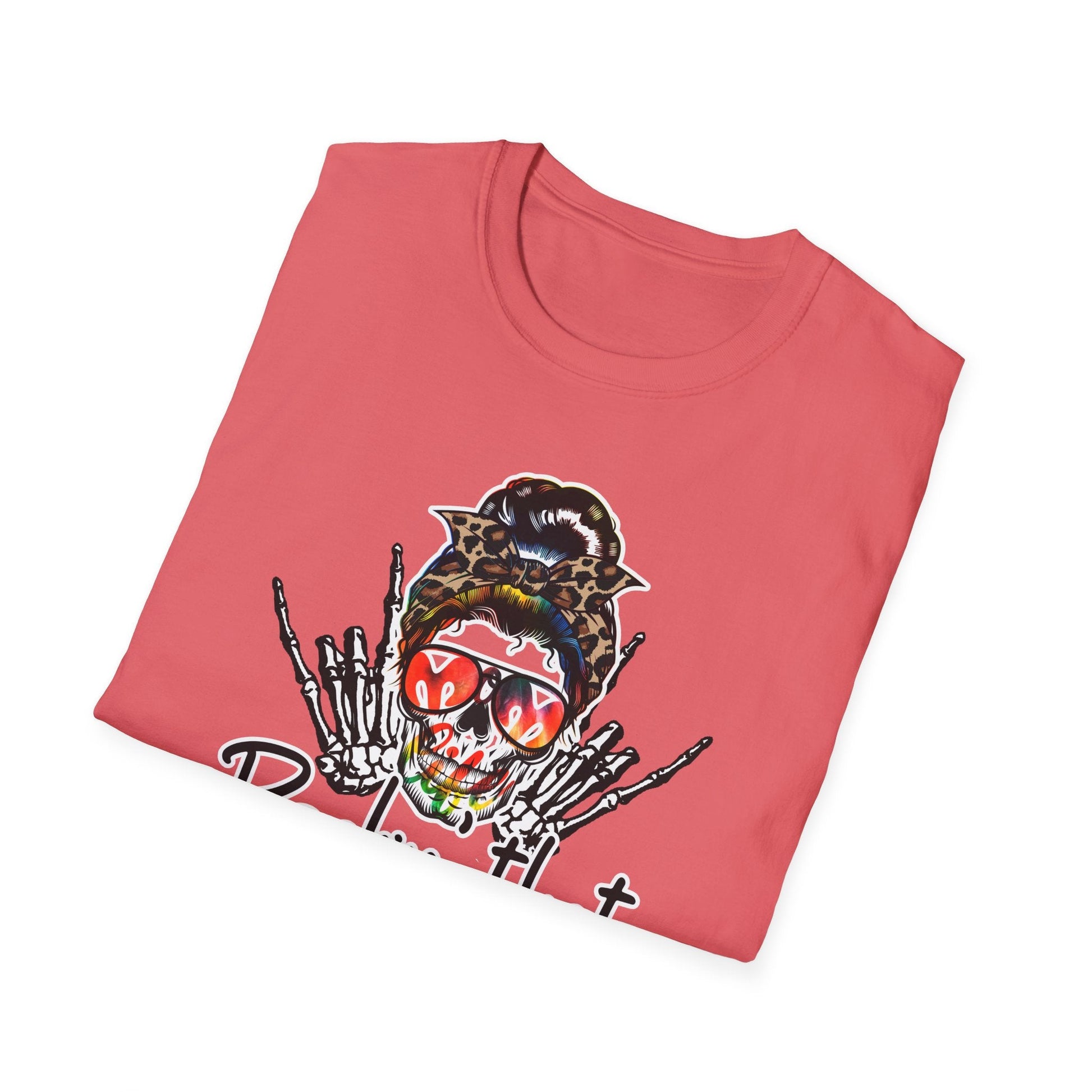 Rockin' That Mom Life Unisex T-Shirt, Gift for Moms, Fun Casual Wear, Mother's Day Top, Cool Graphic Tee - Shirt Happens Graphics