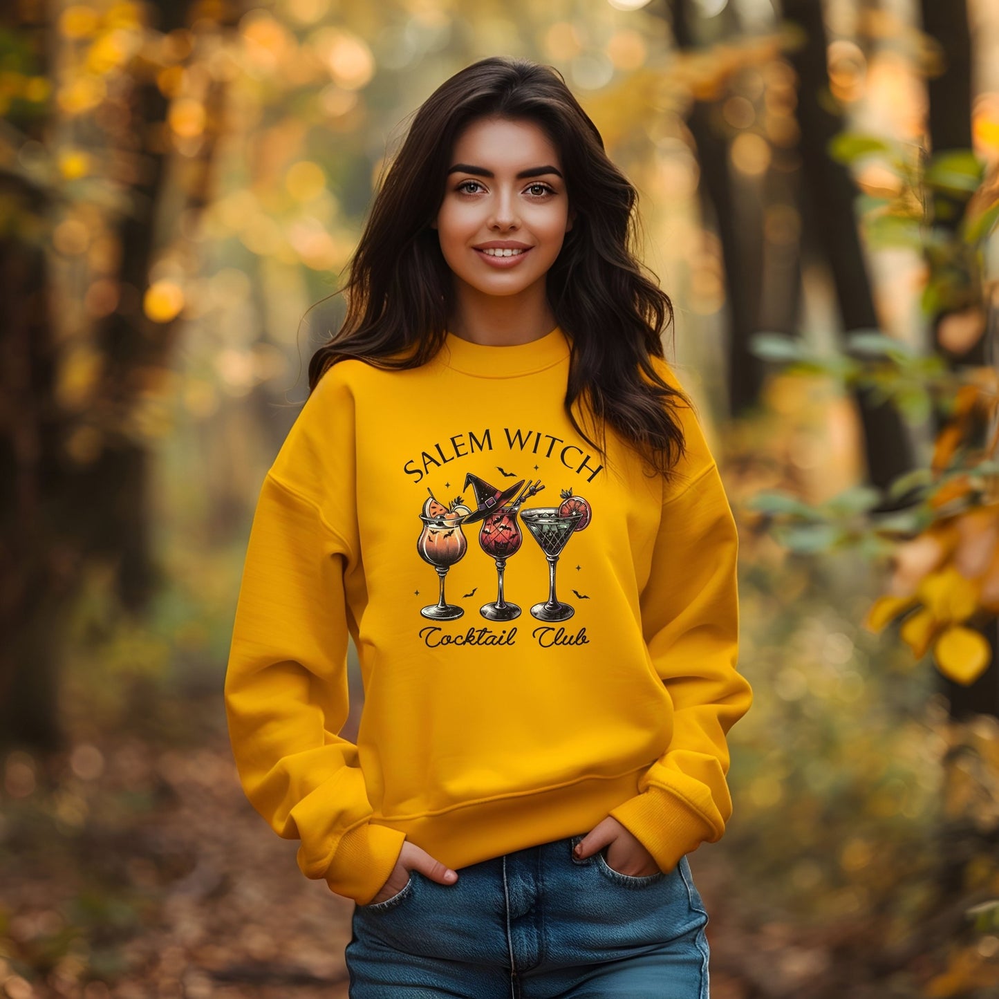 Salem Witch Cocktail Club Sweatshirt - Shirt Happens Graphics