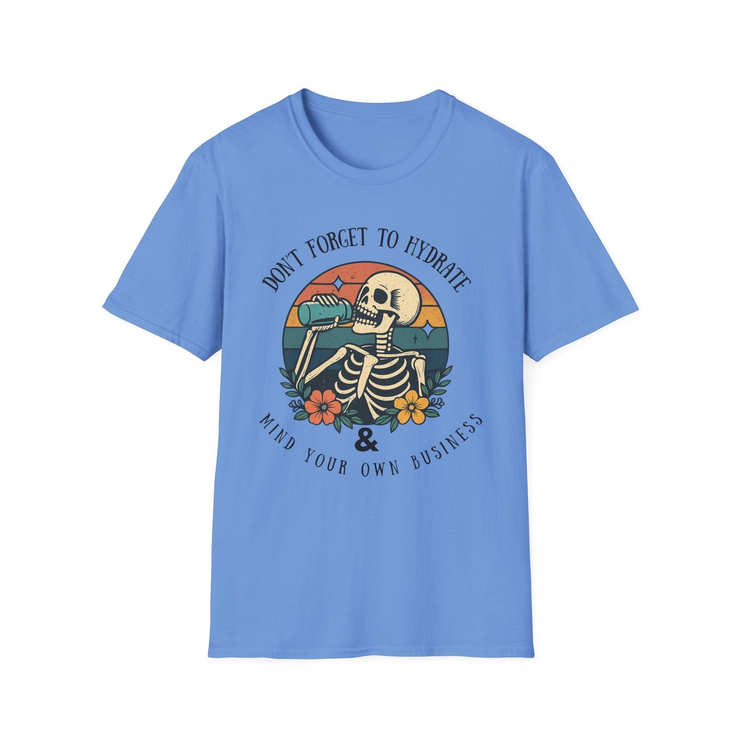 Sarcastic Skeleton Hydration - Graphic Tee - Shirt Happens Graphics