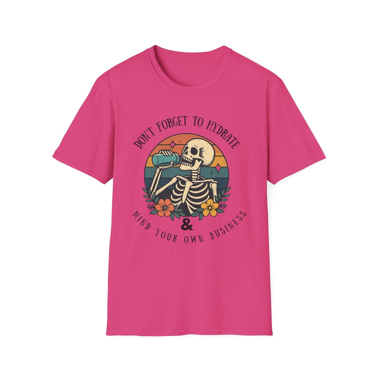 Sarcastic Skeleton Hydration - Graphic Tee - Shirt Happens Graphics