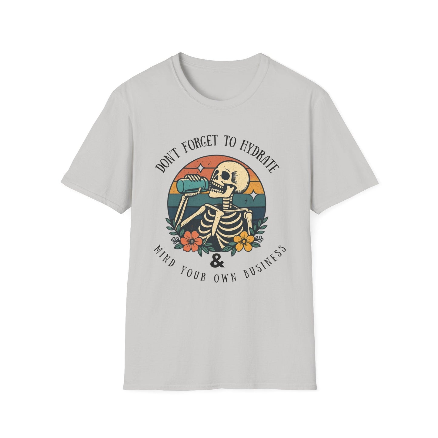 Sarcastic Skeleton Hydration - Graphic Tee - Shirt Happens Graphics