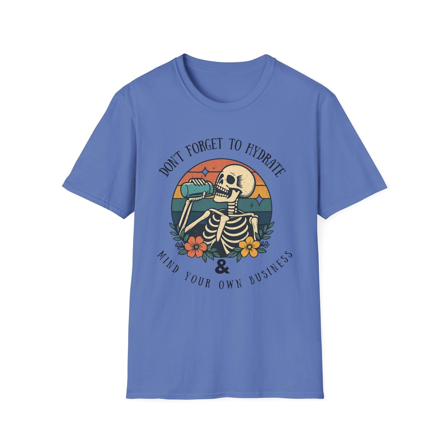 Sarcastic Skeleton Hydration - Graphic Tee - Shirt Happens Graphics