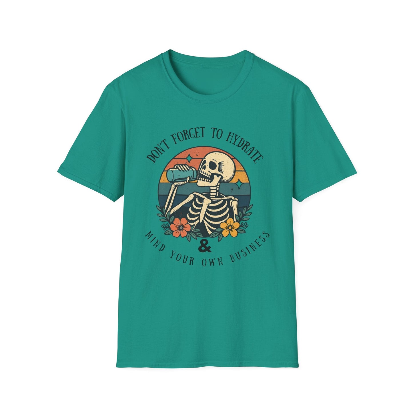 Sarcastic Skeleton Hydration - Graphic Tee - Shirt Happens Graphics