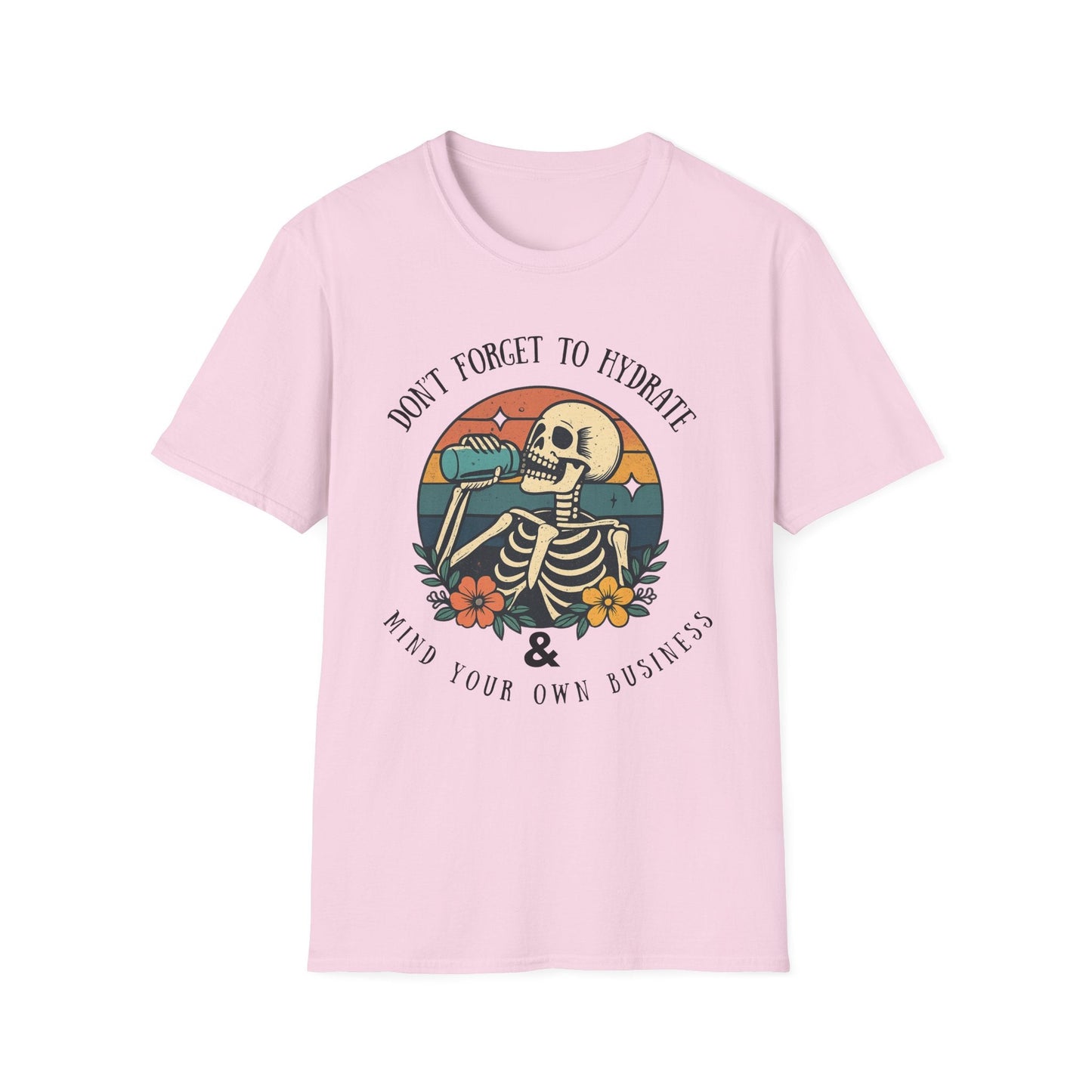 Sarcastic Skeleton Hydration - Graphic Tee - Shirt Happens Graphics