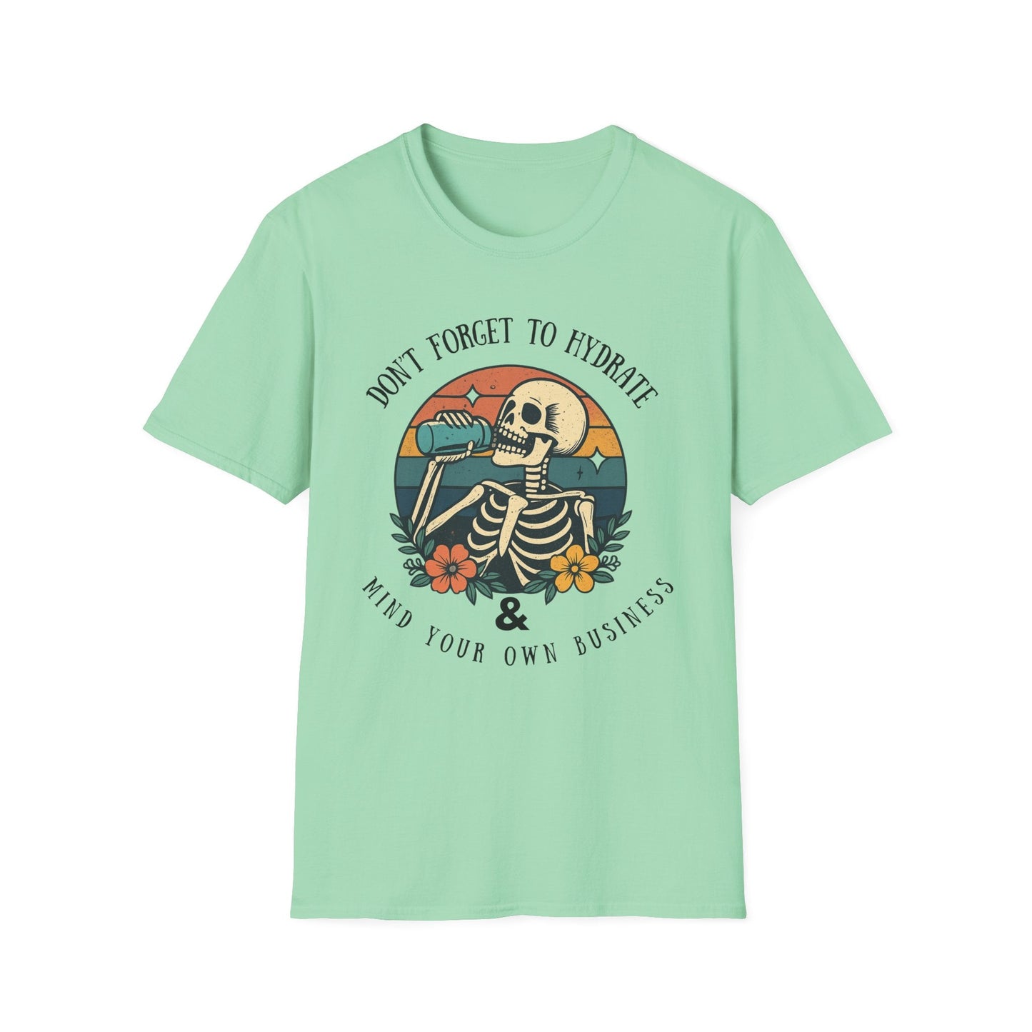 Sarcastic Skeleton Hydration - Graphic Tee - Shirt Happens Graphics