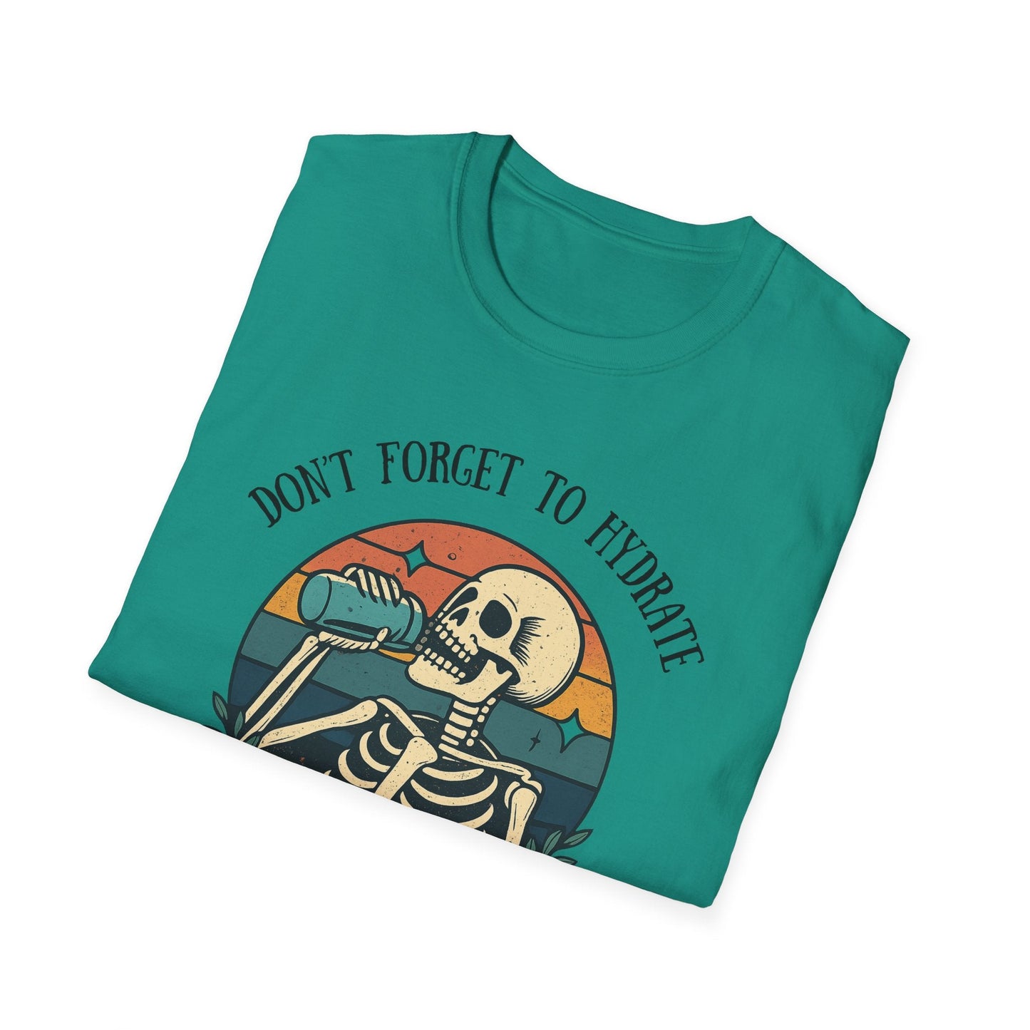 Sarcastic Skeleton Hydration - Graphic Tee - Shirt Happens Graphics