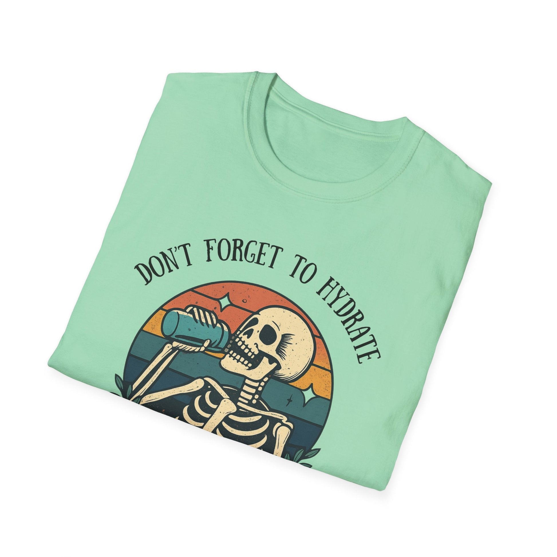 Sarcastic Skeleton Hydration - Graphic Tee - Shirt Happens Graphics