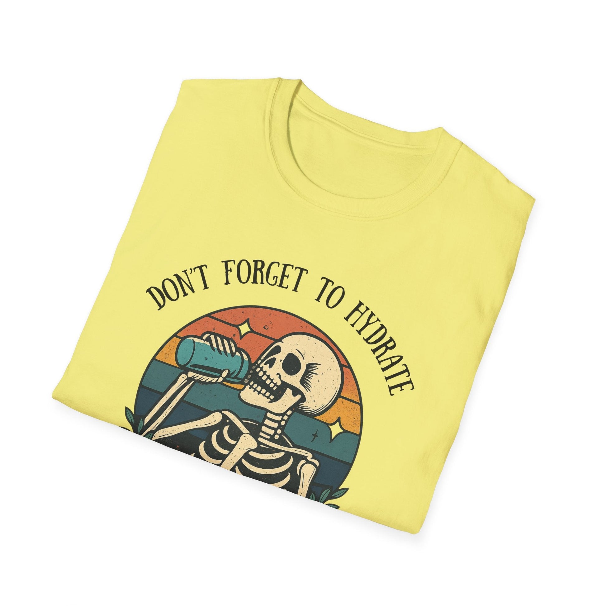 Sarcastic Skeleton Hydration - Graphic Tee - Shirt Happens Graphics